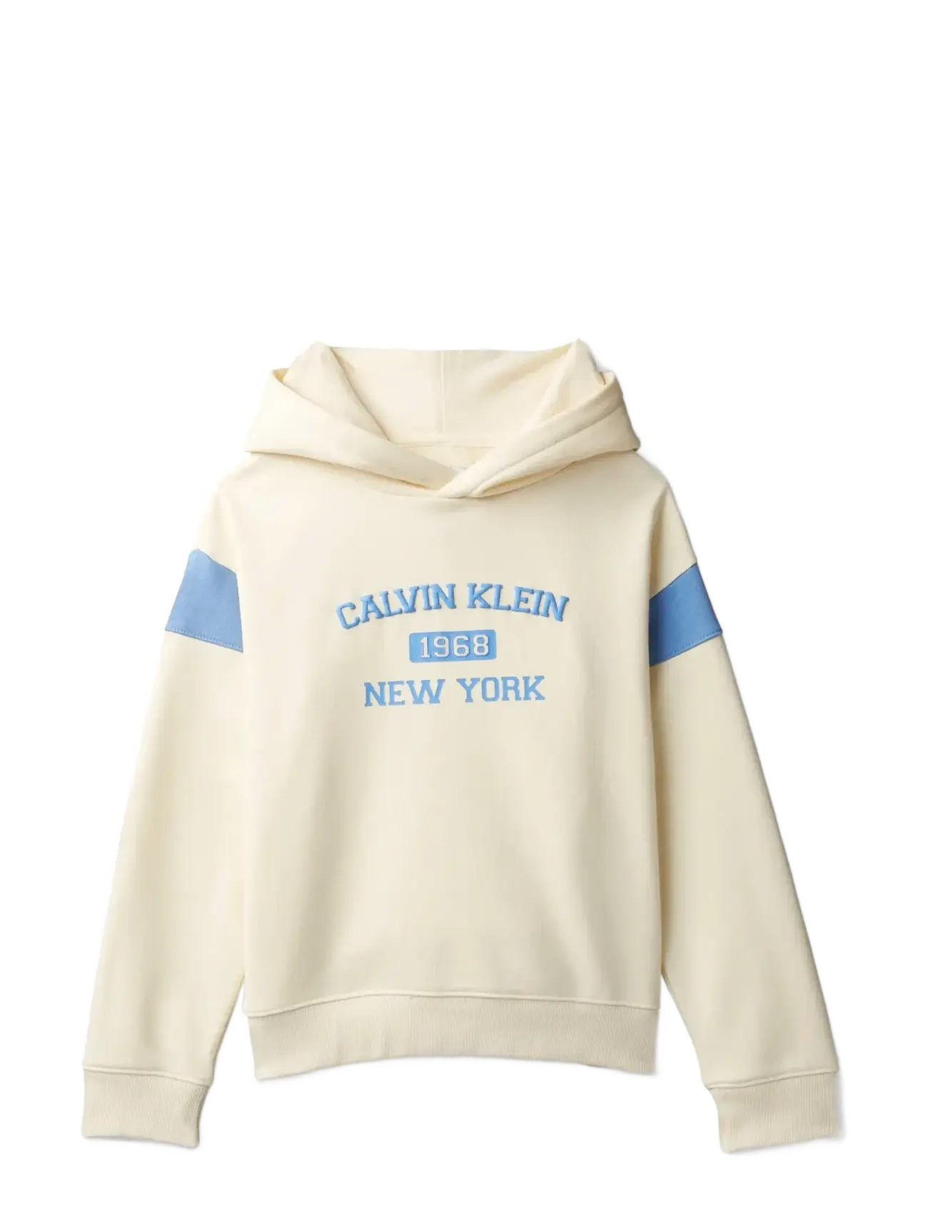 Calvin Klein RELAXED HOODIE - Børn 98-134 - VANILLA ICE 11-0104 TCX / cream