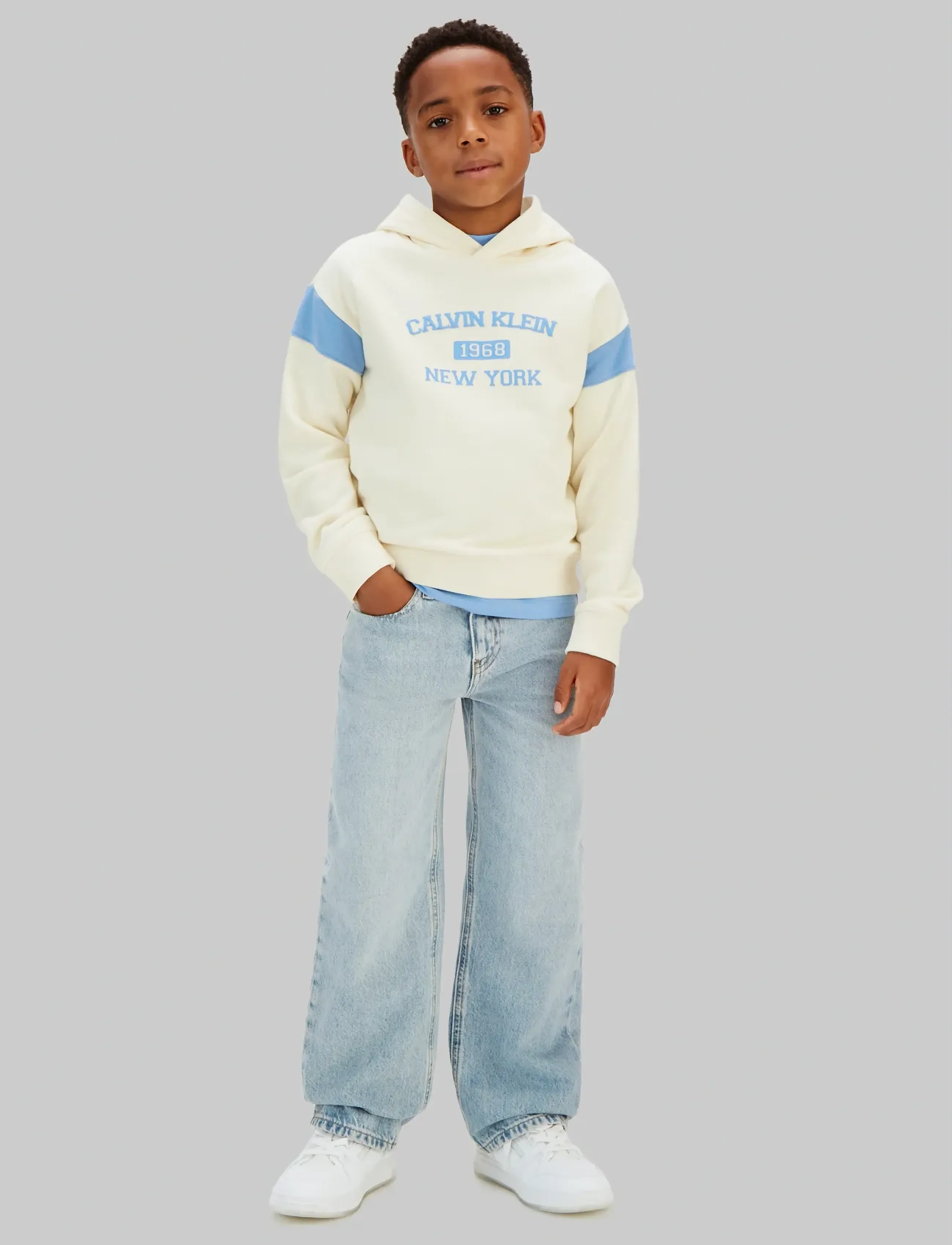 Calvin Klein - RELAXED HOODIE - hættetrøjer - vanilla ice 11-0104 tcx - 2
