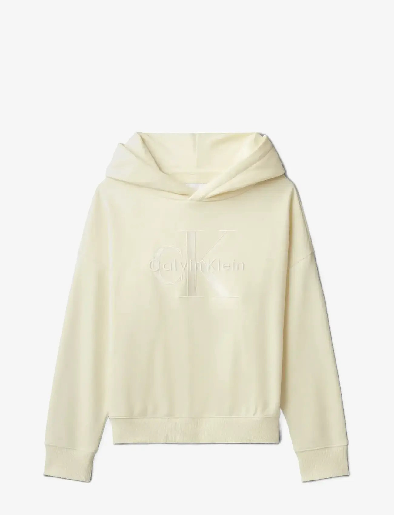 Calvin Klein MONO LOGO HOODIE - New Arrivals - VANILLA ICE 11-0104 TCX / yellow
