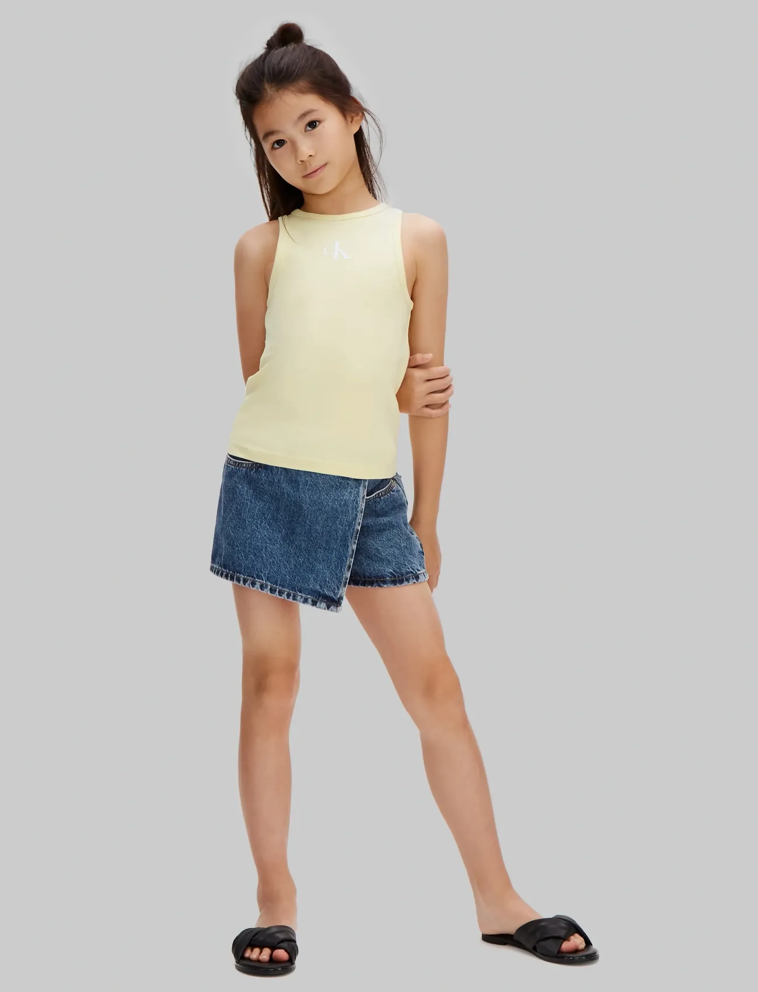 Calvin Klein - CK LOGO TANK TOP - Ærmeløs undertrøje - french vanilla 12-0722 tcx - 2