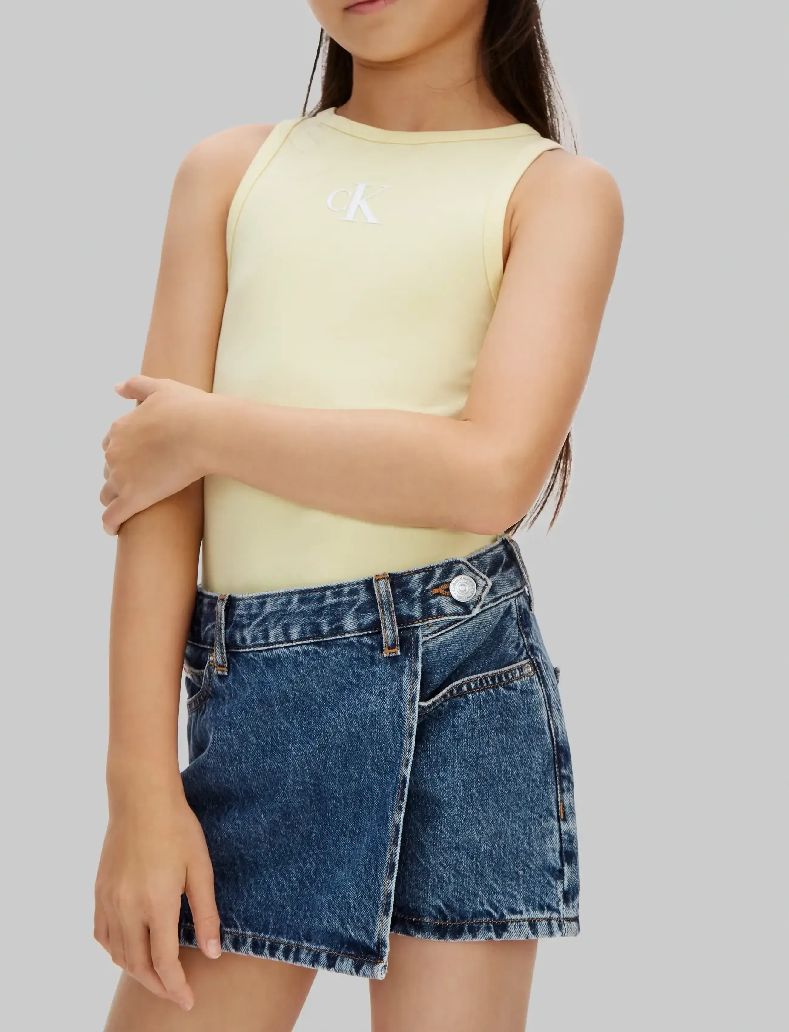 Calvin Klein - CK LOGO TANK TOP - Ærmeløs undertrøje - french vanilla 12-0722 tcx - 4