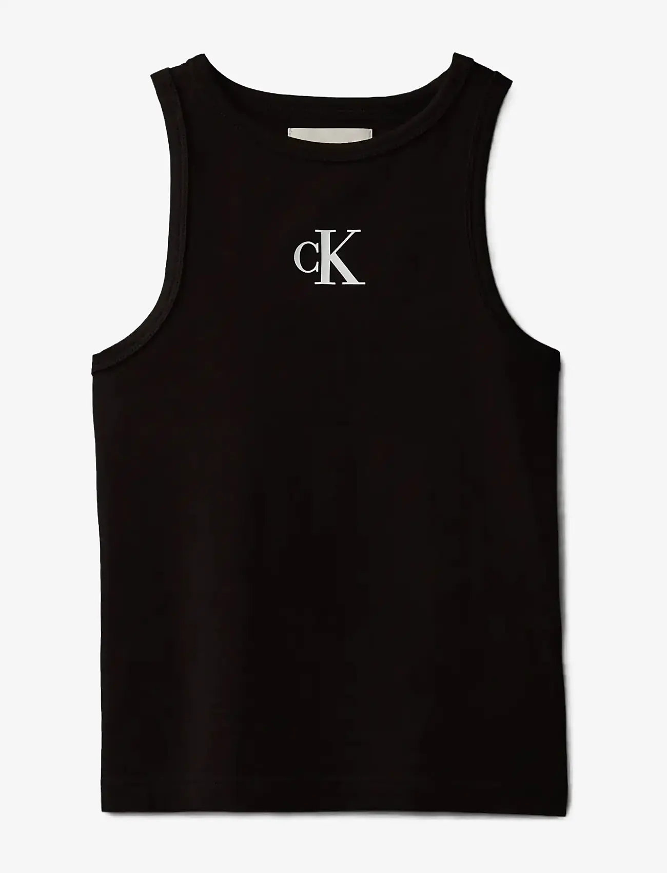 Calvin Klein - CK LOGO TANK TOP - linnen - pvh black - 1