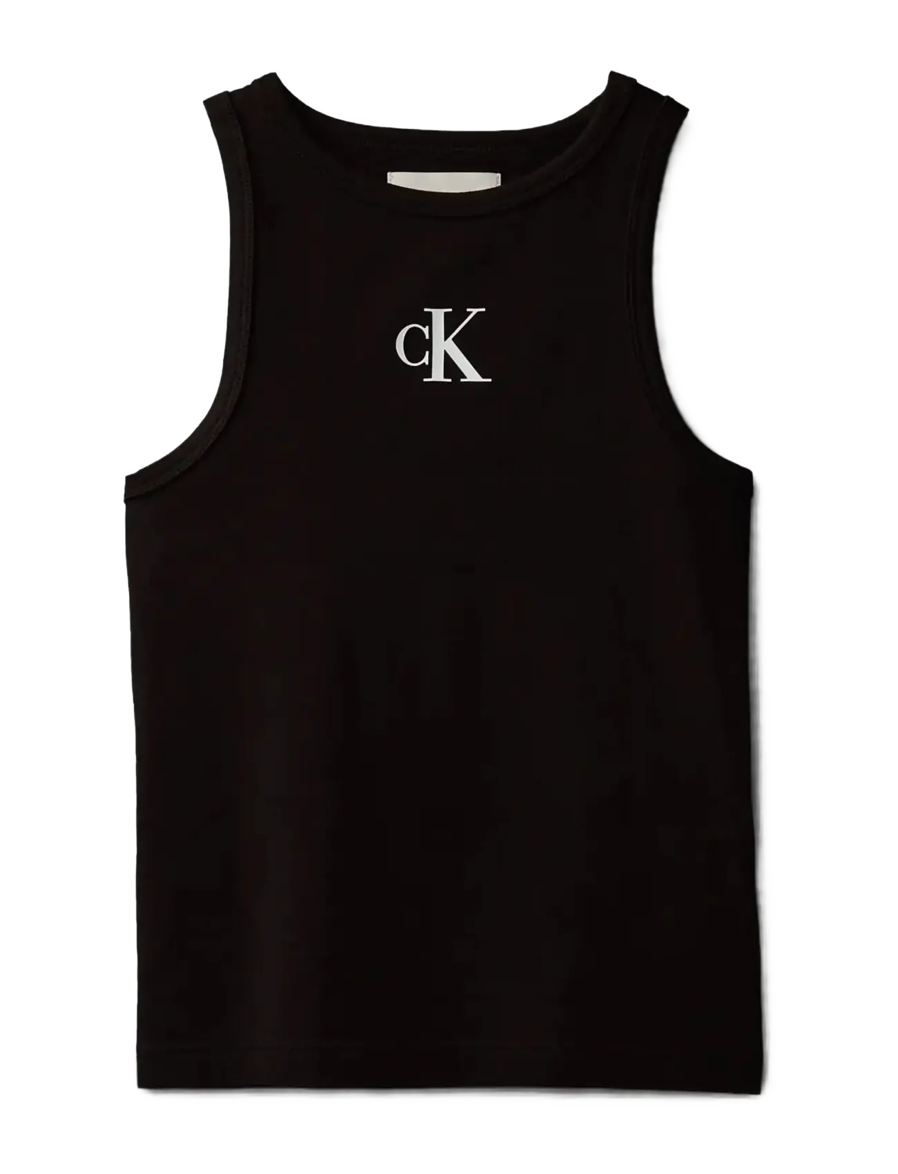 Calvin Klein CK LOGO TANK TOP - Lapsed 98–134 - PVH BLACK / black