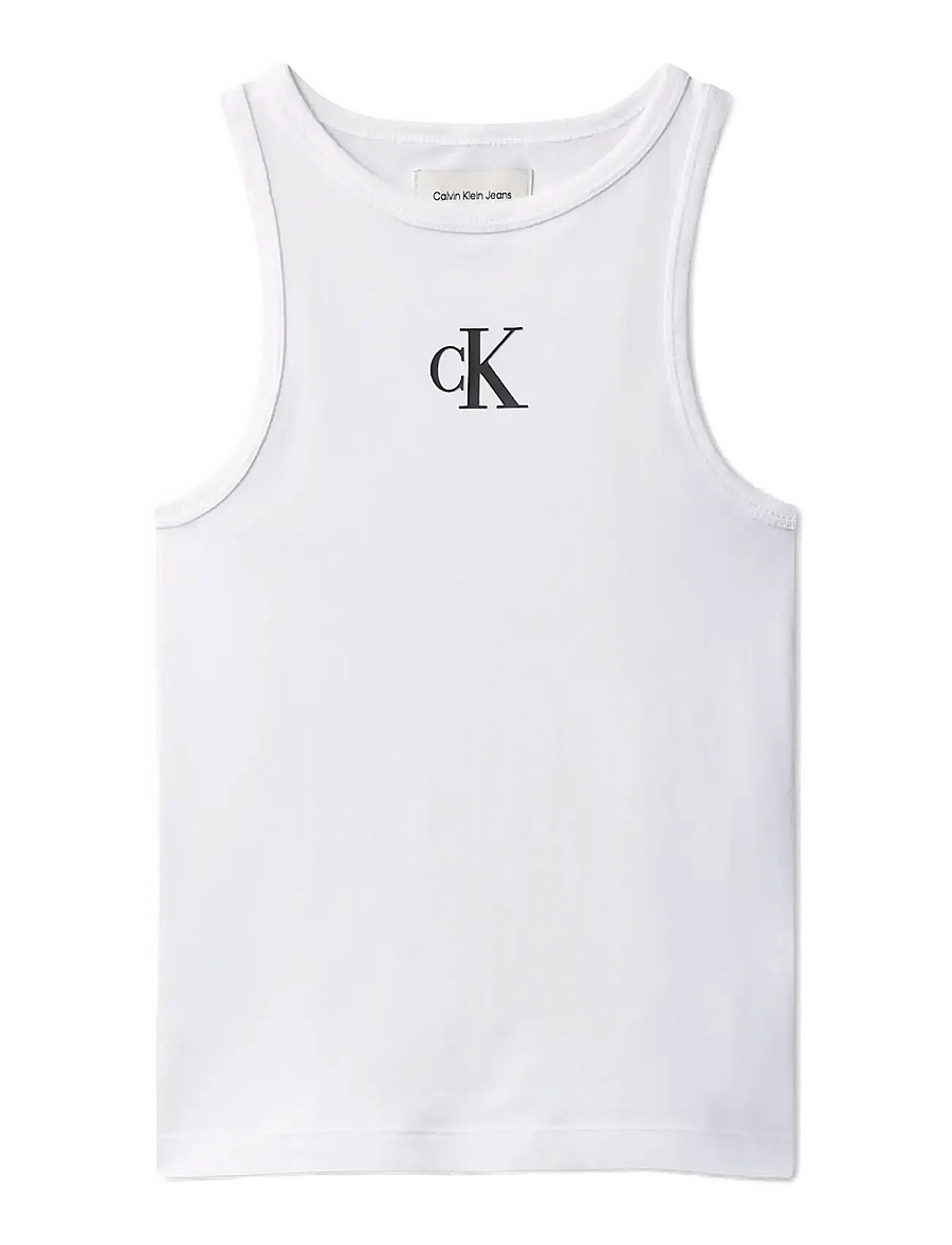 Calvin Klein - CK LOGO TANK TOP - tanktops - white 11-0601 tcx - 1