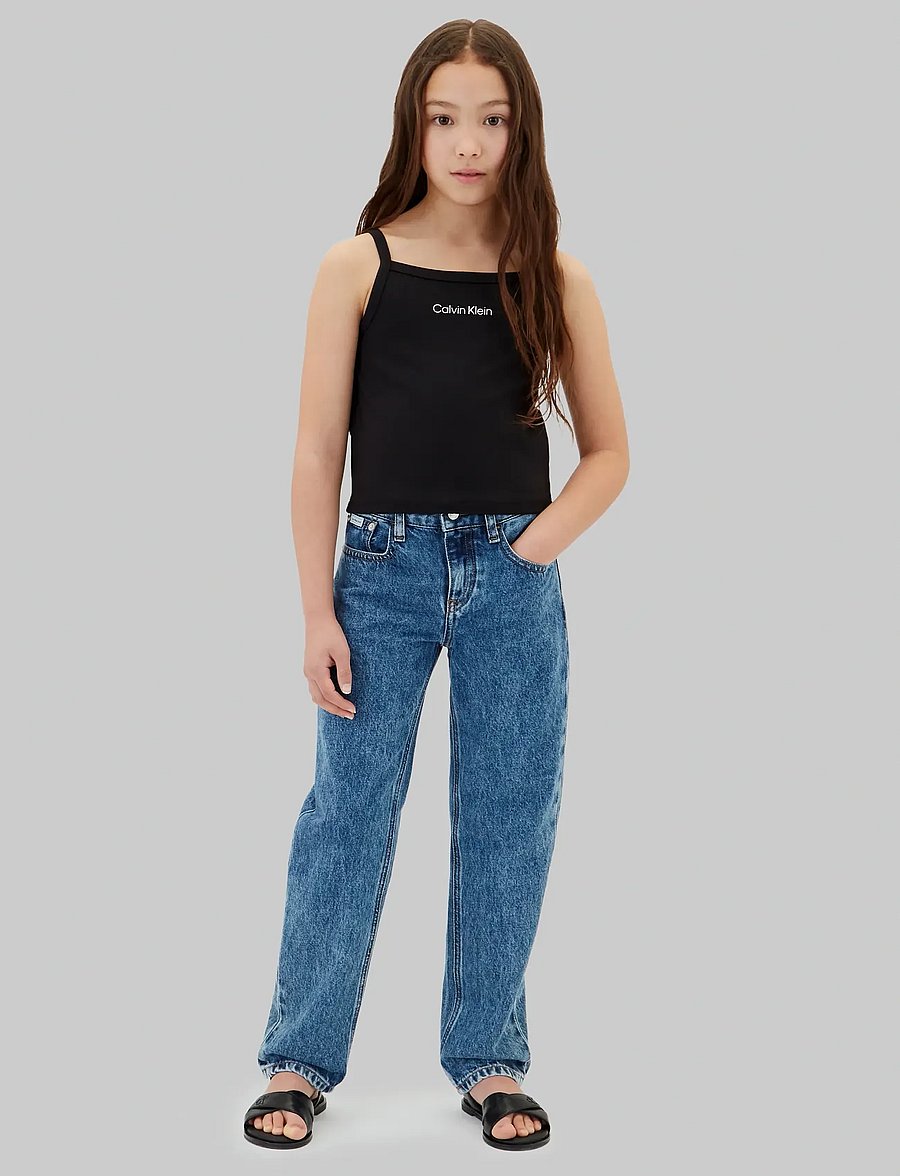 Calvin Klein - PUNTO STRAP TOP - Ærmeløs undertrøje - ck black - 0