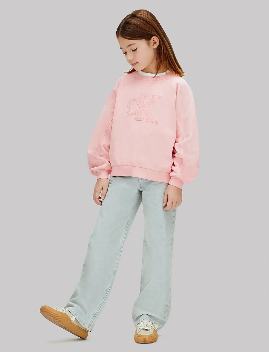 Calvin Klein - CK LOGO SWEATSHIRT - sweatshirts - quartz pink 14-1714 tcx - 2