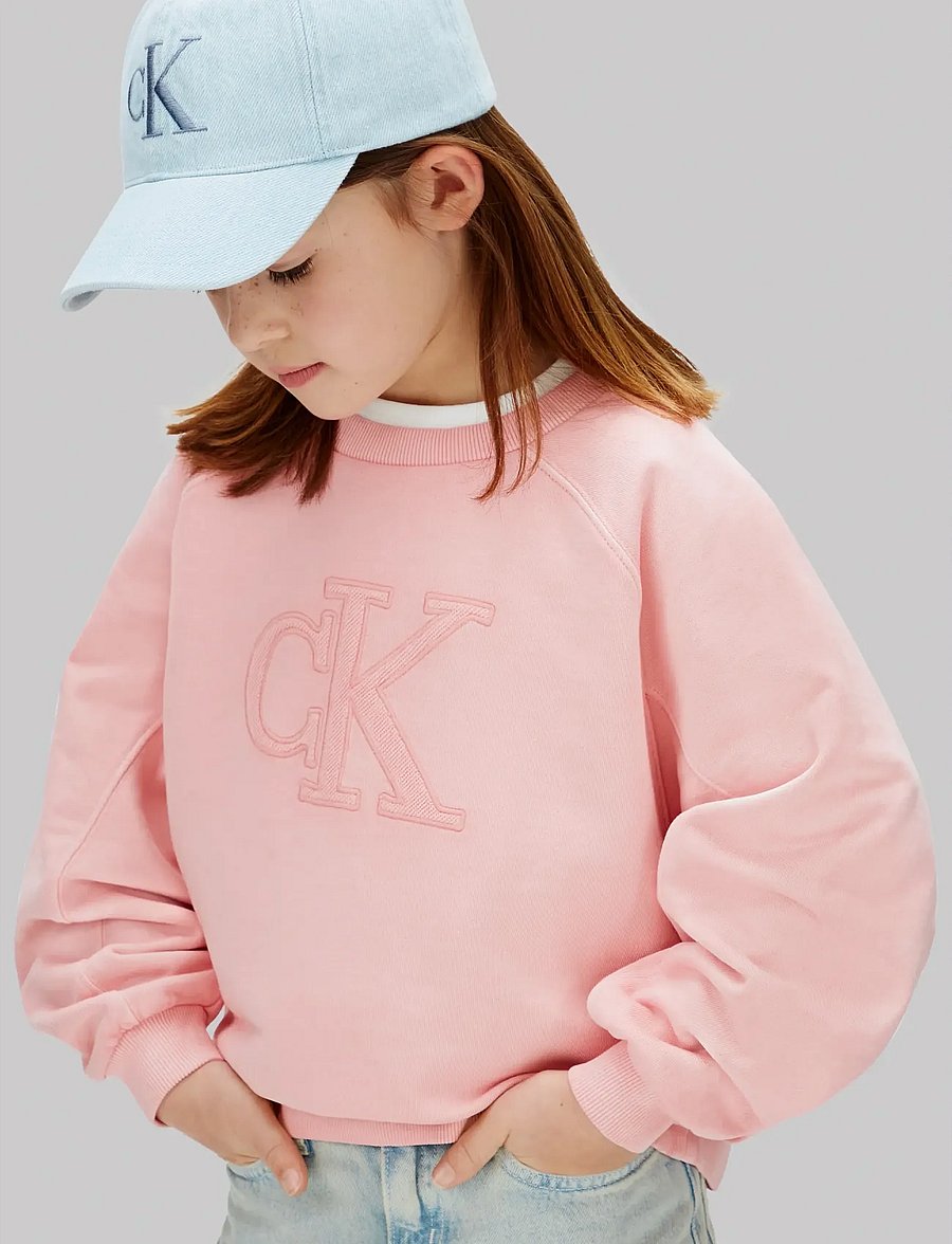 Calvin Klein - CK LOGO SWEATSHIRT - sweatshirts - quartz pink 14-1714 tcx - 4