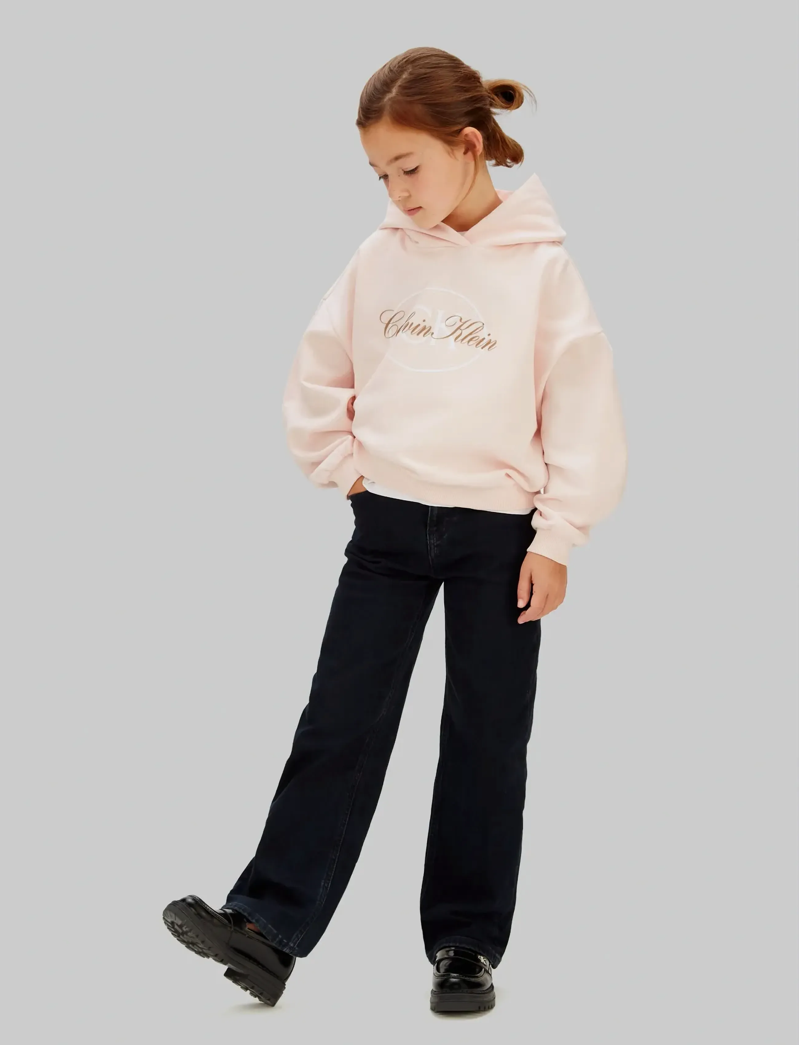 Calvin Klein - CK HOODED SWEATSHIRT - hættetrøjer - pearl 12-1304 tcx - 2