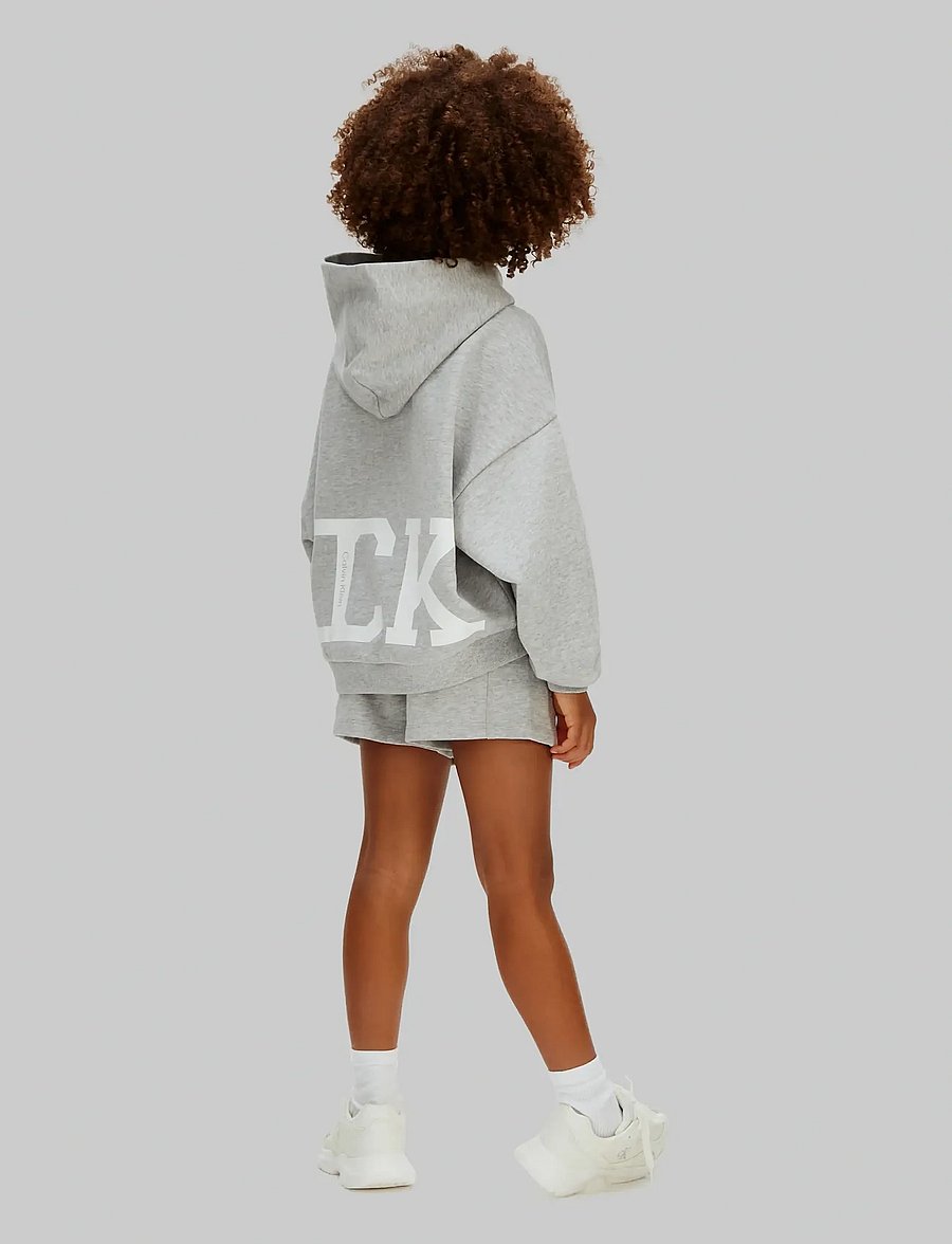 Calvin Klein - CK HOODED SWEATSHIRT - kapuutsiga pusad - 3-lt grey heather - 2