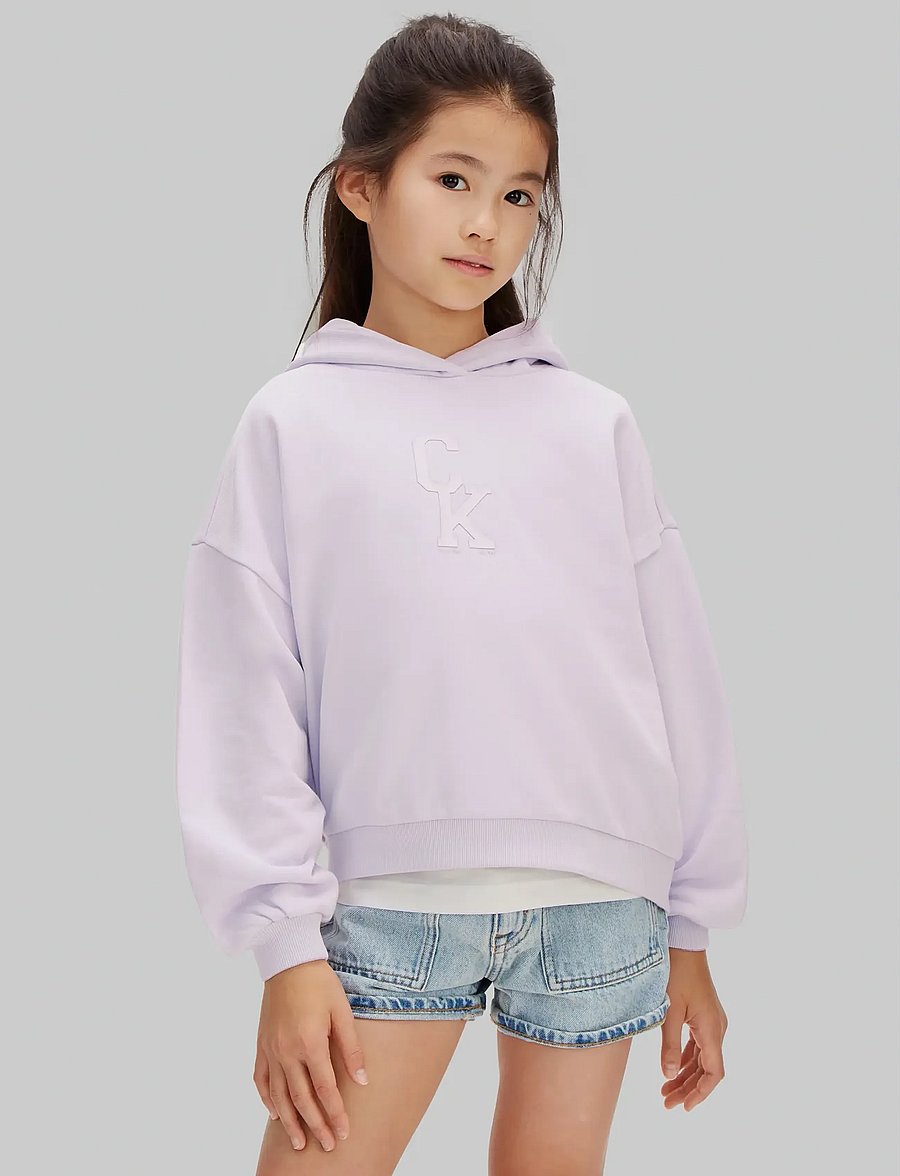 Calvin Klein - CK HOODED SWEATSHIRT - hættetrøjer - island lilac - 0