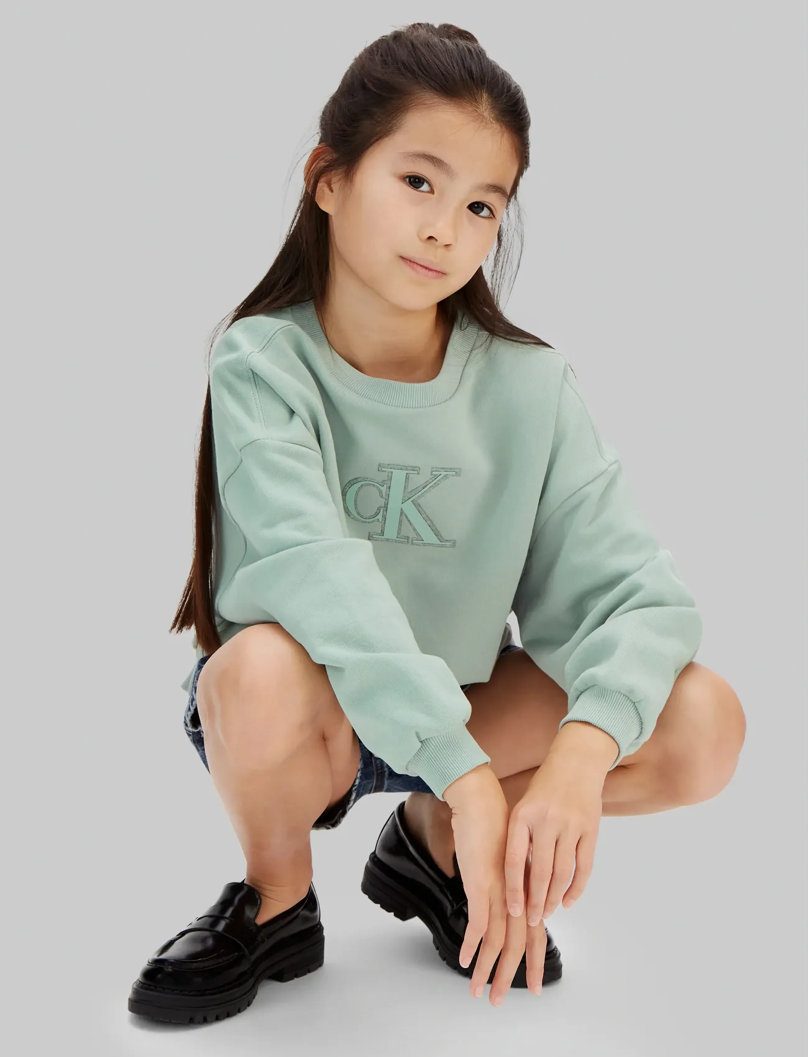 Calvin Klein - CK CREWNECK SWEATSHIRT - sweatshirts - jadeite 16-5304 tcx - 4