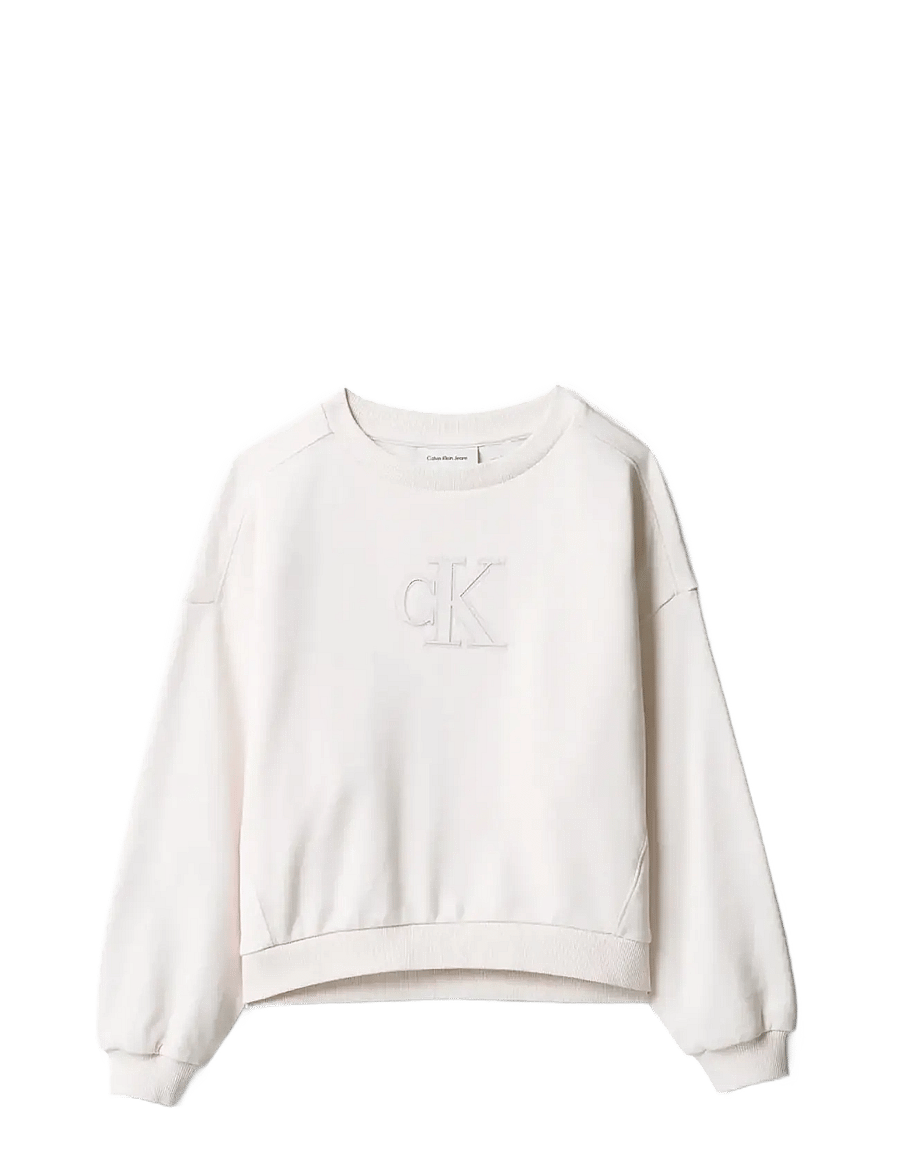 Calvin Klein - CK CREWNECK SWEATSHIRT - sweatshirts - pearl 12-1304 tcx - 1