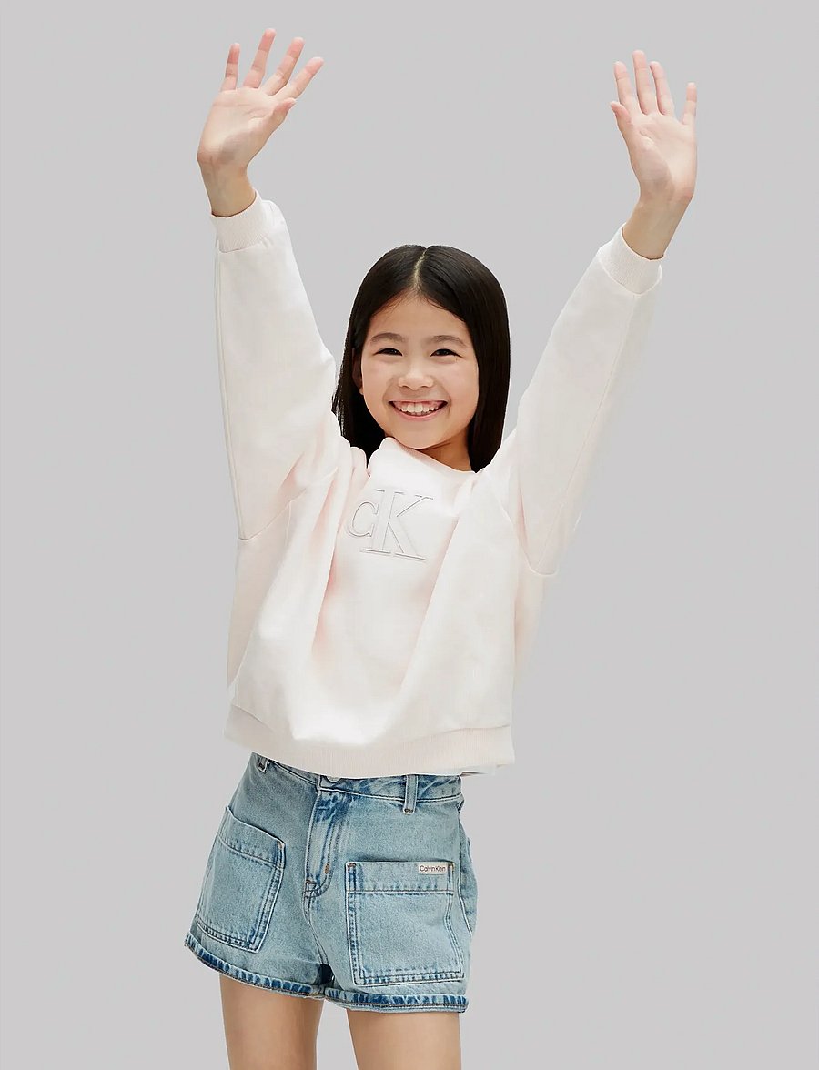 Calvin Klein - CK CREWNECK SWEATSHIRT - sweatshirts - pearl 12-1304 tcx - 4