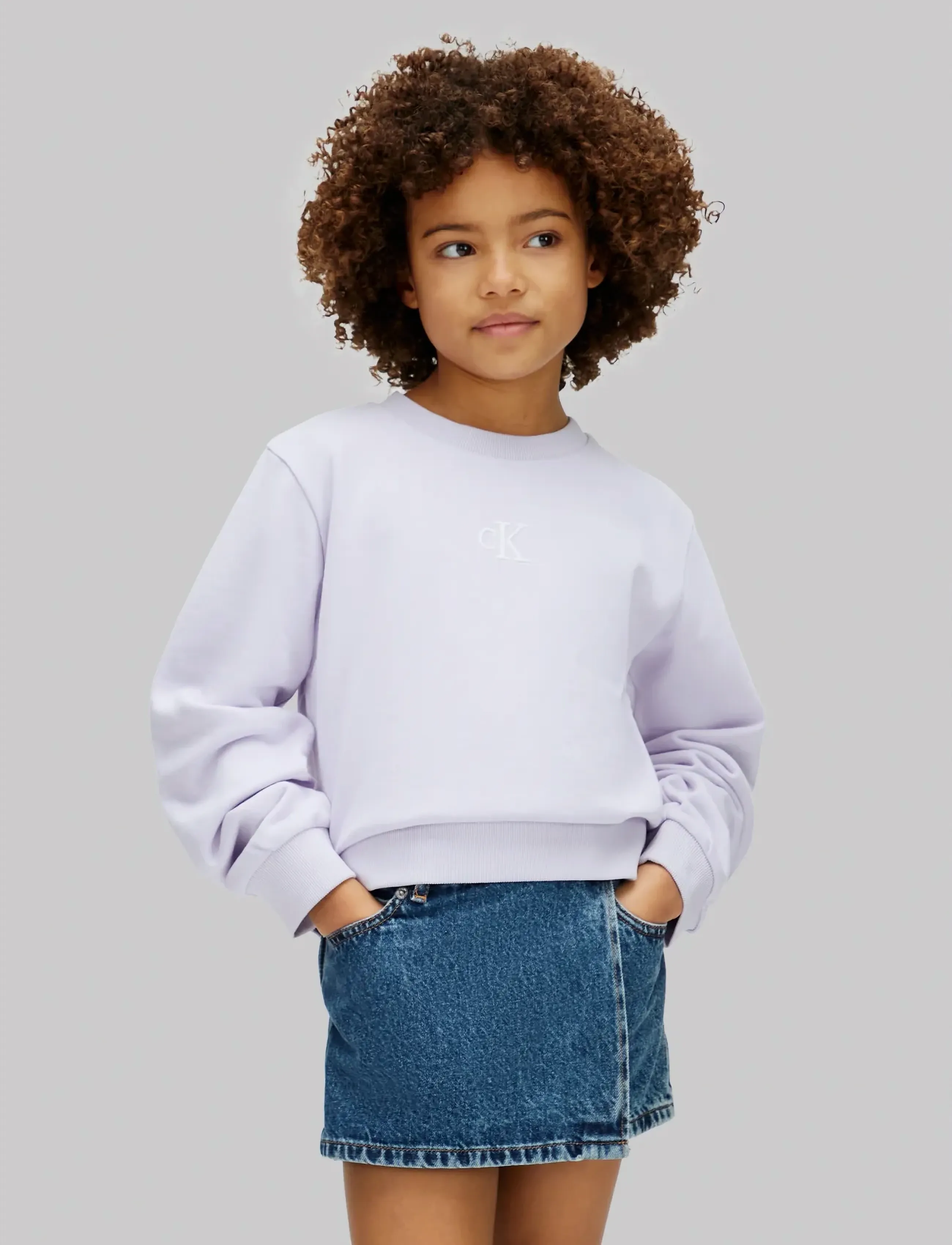 Calvin Klein CK CREWNECK SWEATSHIRT - Sweatshirts - ISLAND LILAC / purple