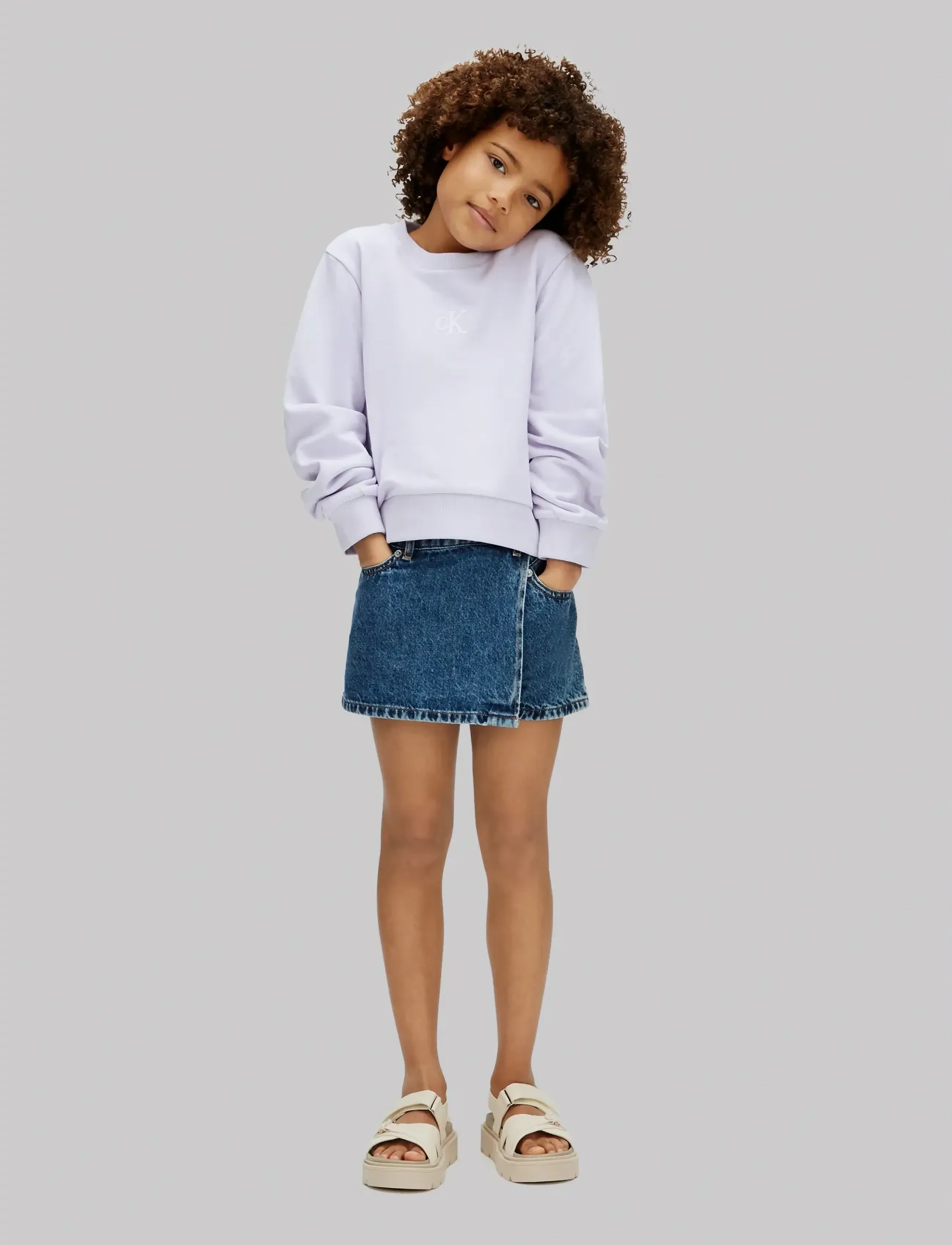 Calvin Klein - CK CREWNECK SWEATSHIRT - sweatshirts - island lilac - 2