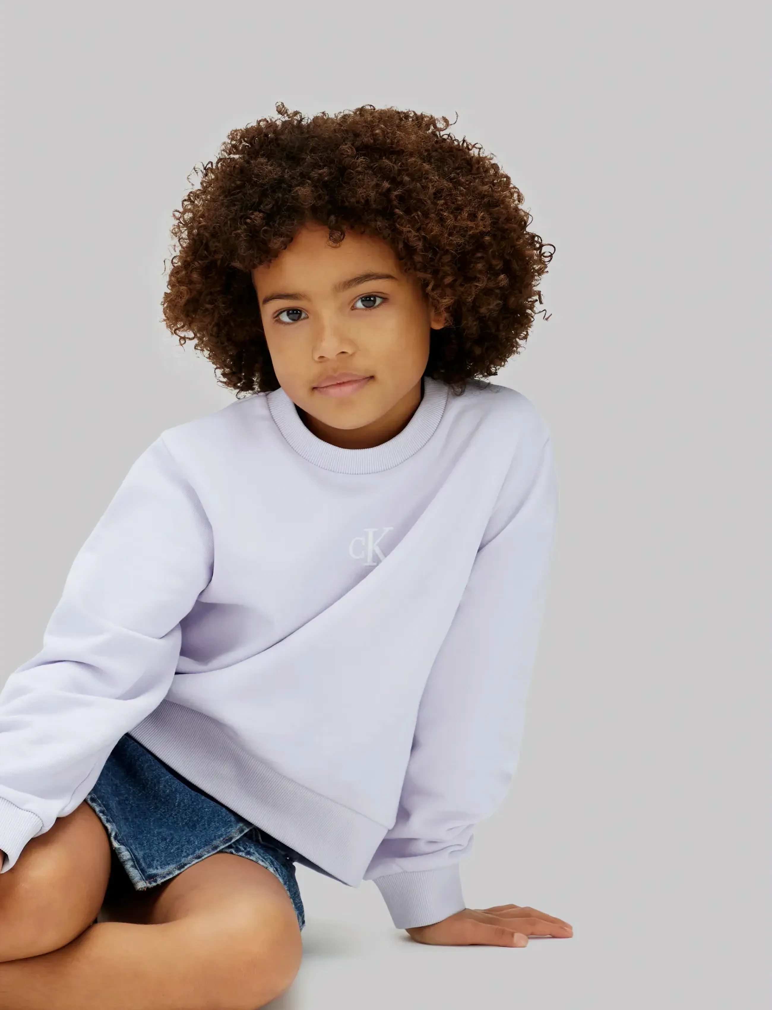 Calvin Klein - CK CREWNECK SWEATSHIRT - sweatshirts - island lilac - 4
