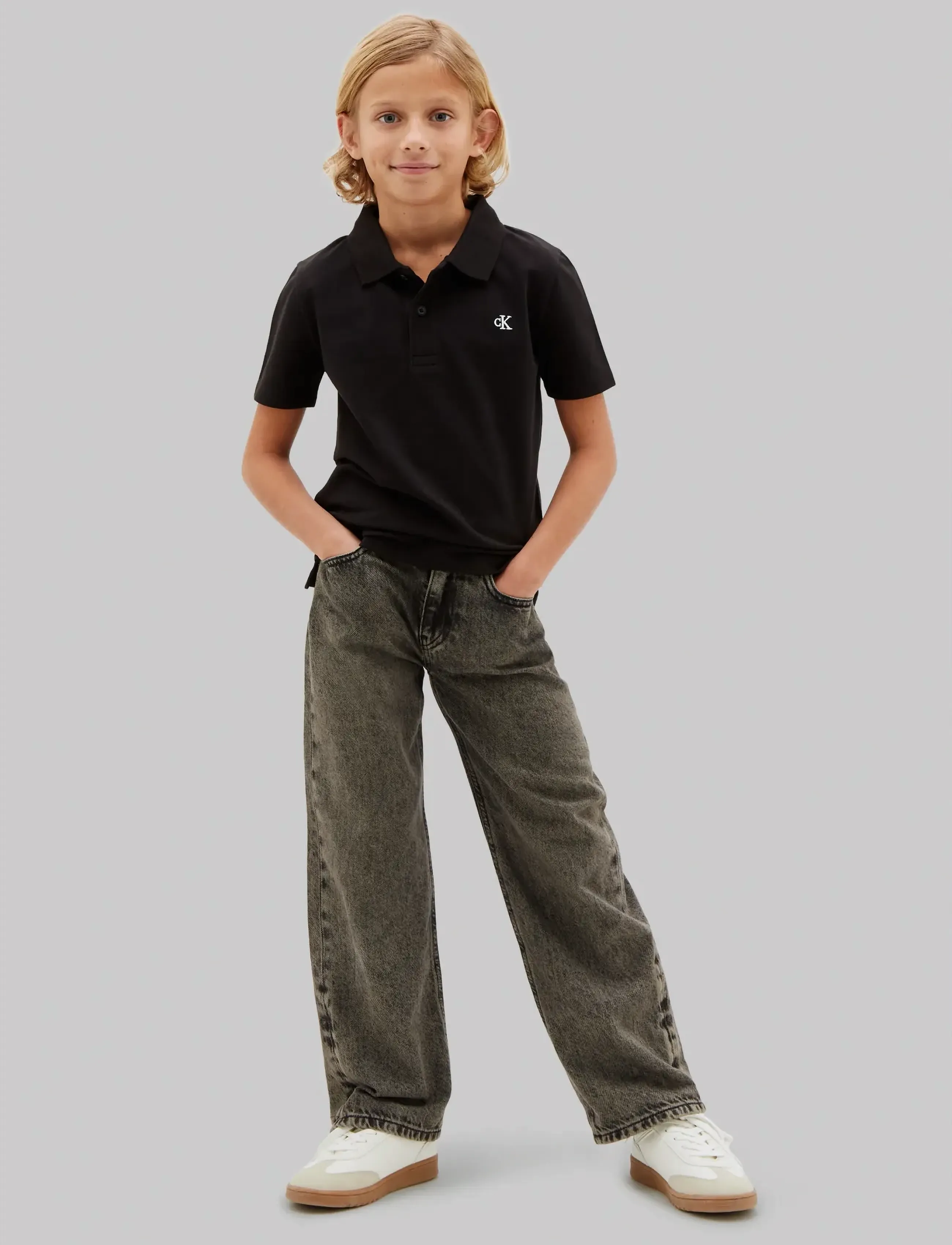 Calvin Klein - SOLID POLO - polo marškinėliai trumpomis rankovėmis - black [csi] 25cw1000175ck - 2