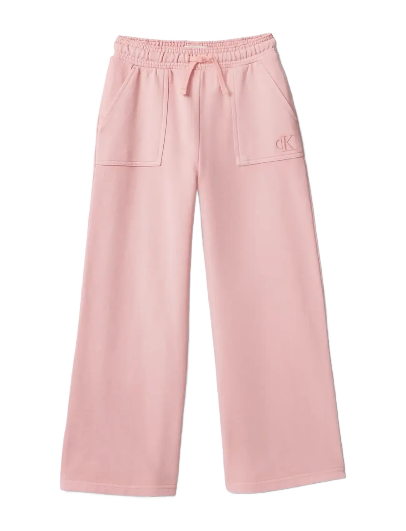 Calvin Klein CK PIGMENT DYED WIDE LEG PANT - Jogginghosen - QUARTZ PINK 14-1714 TCX / pink/rose