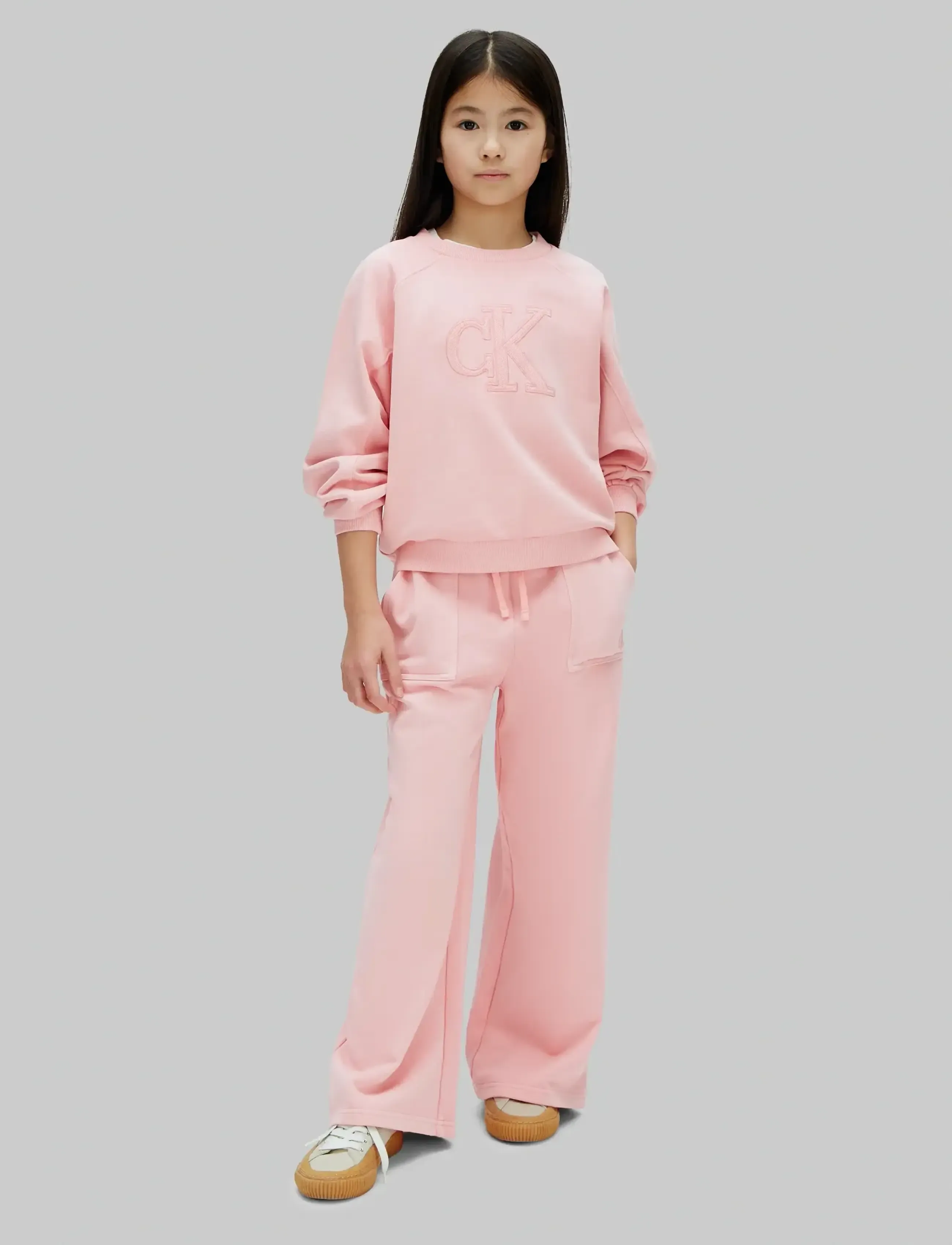 Calvin Klein - CK PIGMENT DYED WIDE LEG PANT - sweatpants - quartz pink 14-1714 tcx - 2