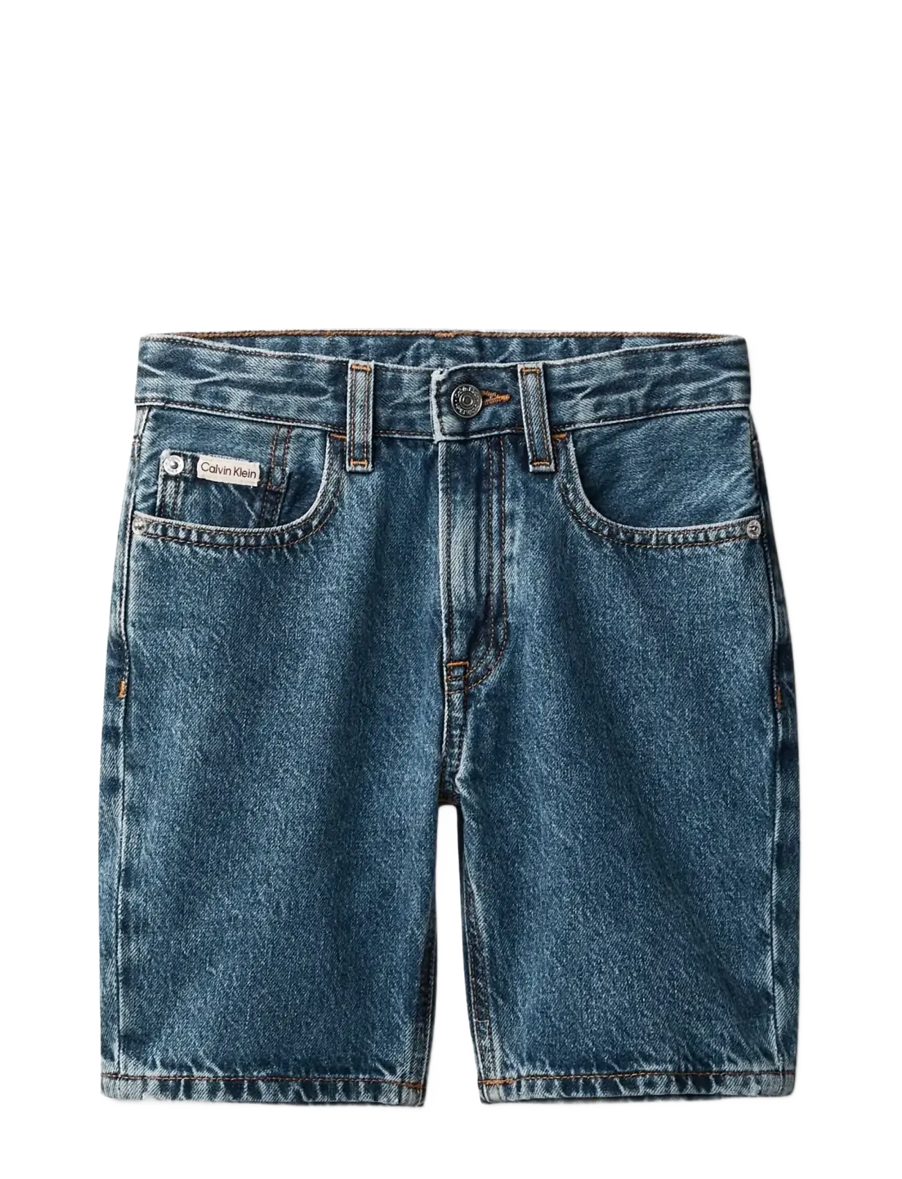 Calvin Klein REG DENIM SHORT BECKFORD BLUE - Tøj - BECKFORD WASH / blue