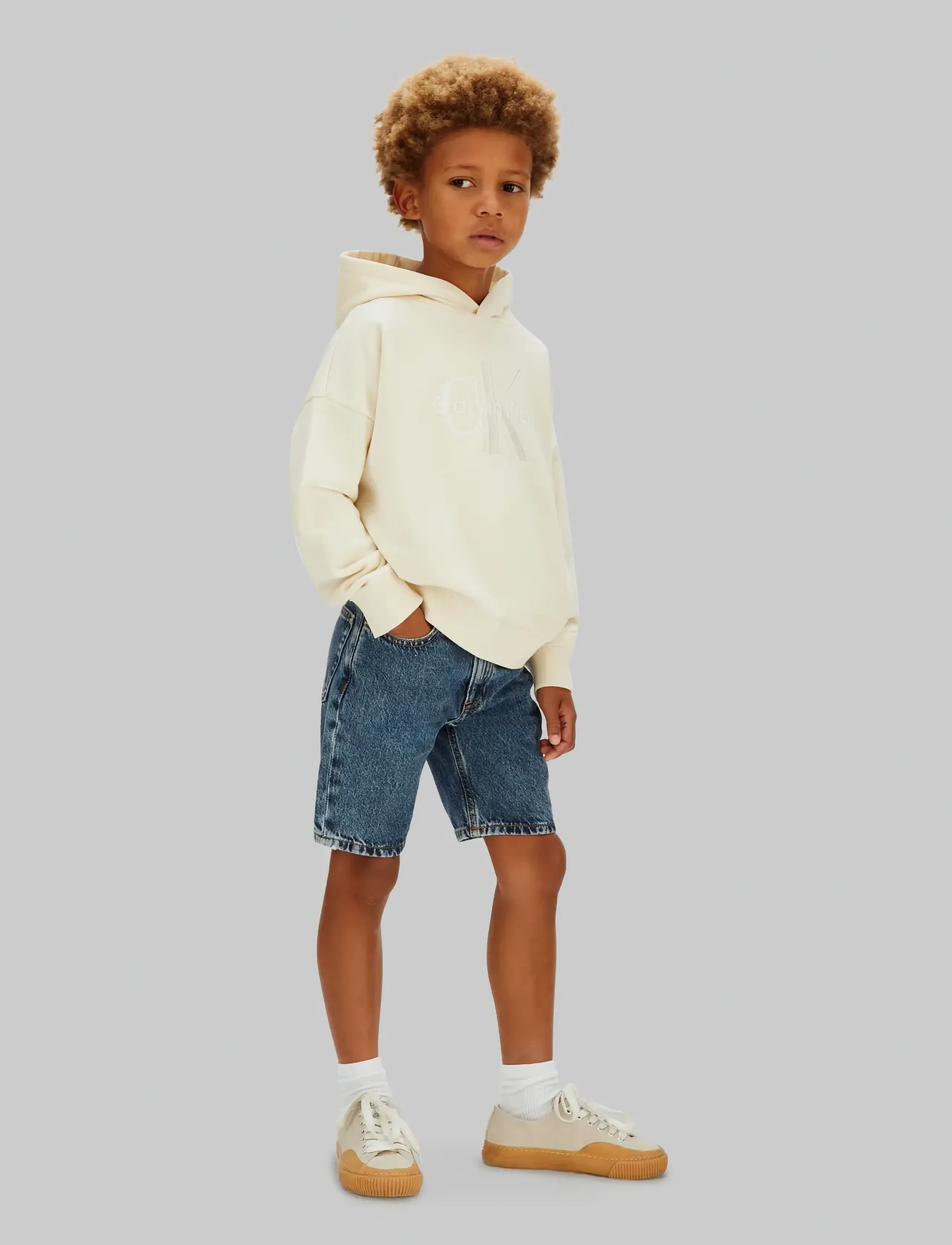 Calvin Klein REG DENIM SHORT BECKFORD BLUE - Shorts - BECKFORD WASH / blue