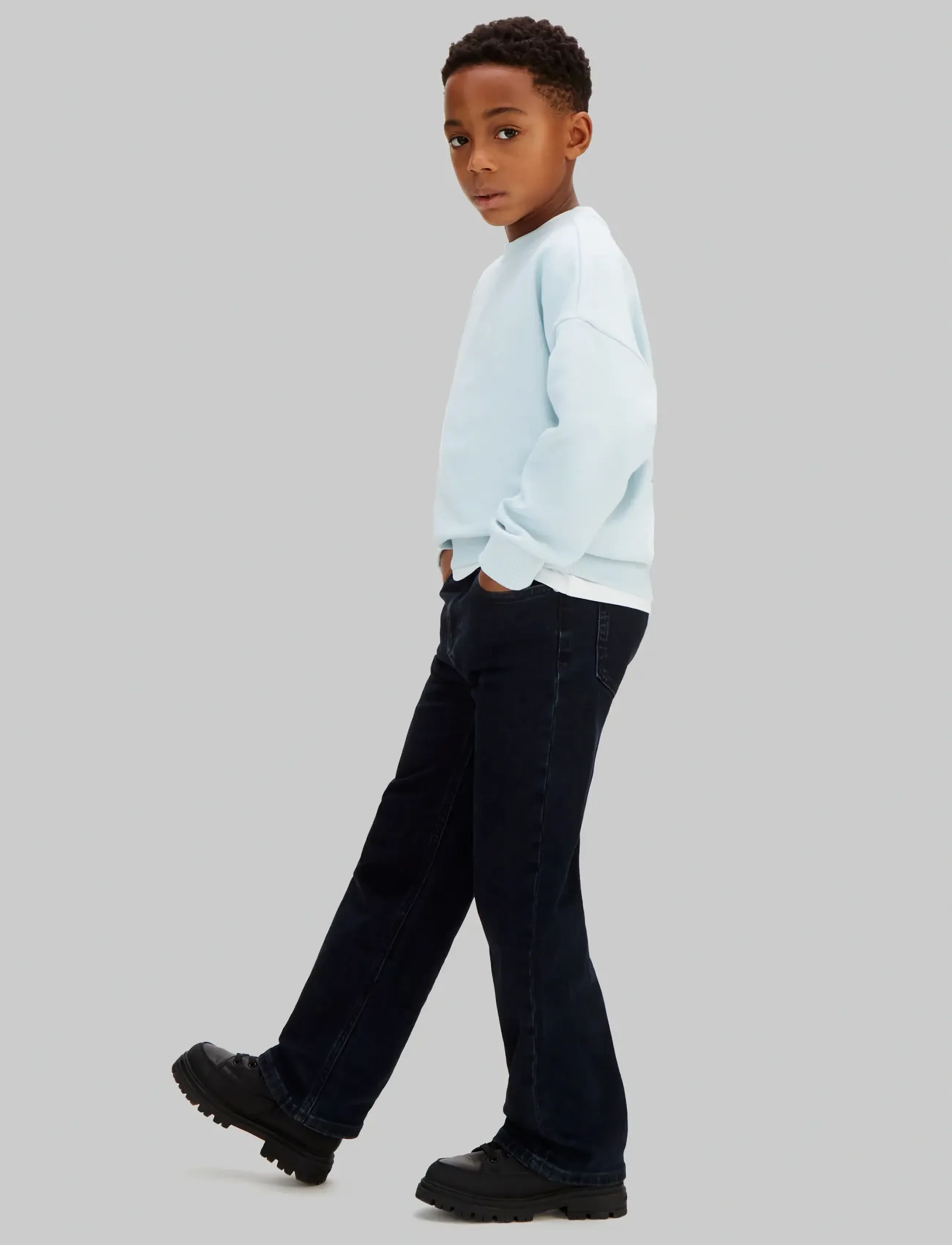 Calvin Klein - SKATER JEAN - regular jeans - black blue stone wash - 4