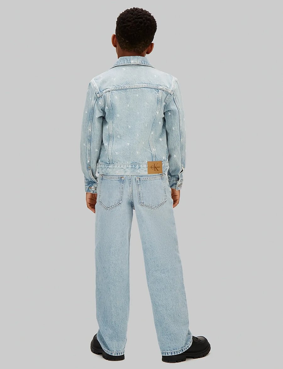 Calvin Klein - DENIM AOP TRUCKER JACKET - andrew wash aop - 2
