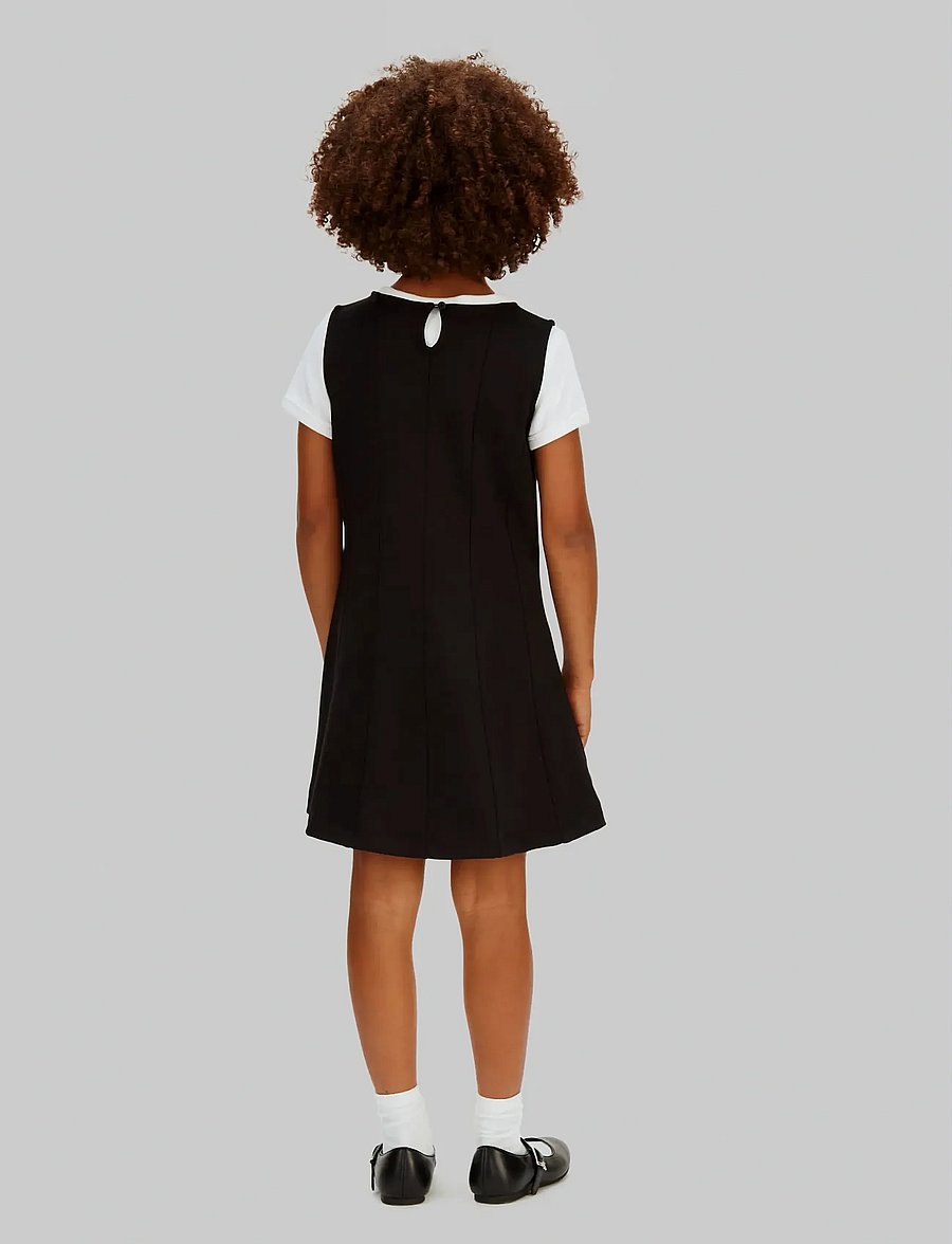 Calvin Klein - SEAMED PUNTO PANEL SLVS DRESS - robes décontractées sans manches - ck black - 3