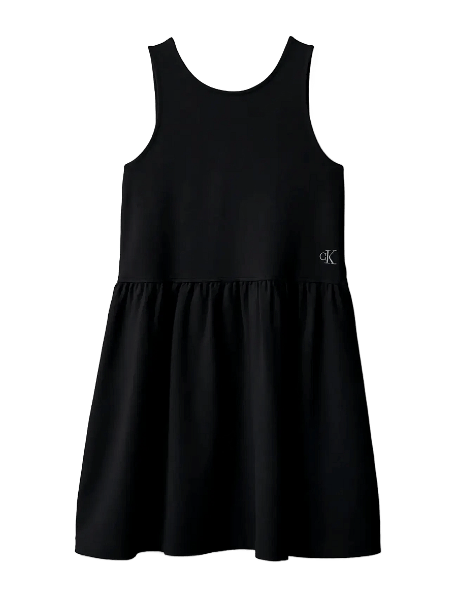 Calvin Klein - PUNTO TANK DRESS - Ærmeløse hverdagskjoler - ck black - 1