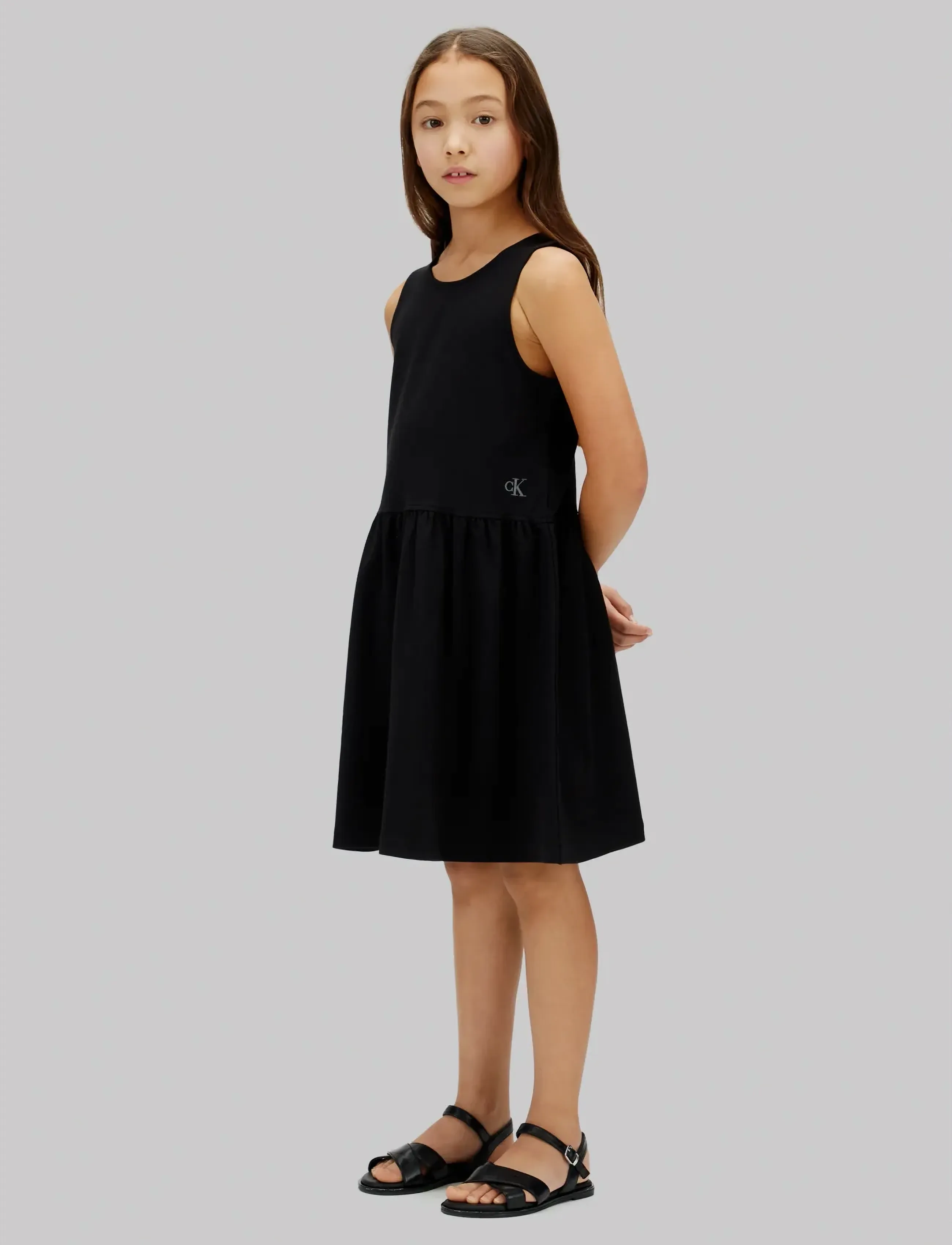 Calvin Klein PUNTO TANK DRESS - Kjoler & Nederdele - CK BLACK / black