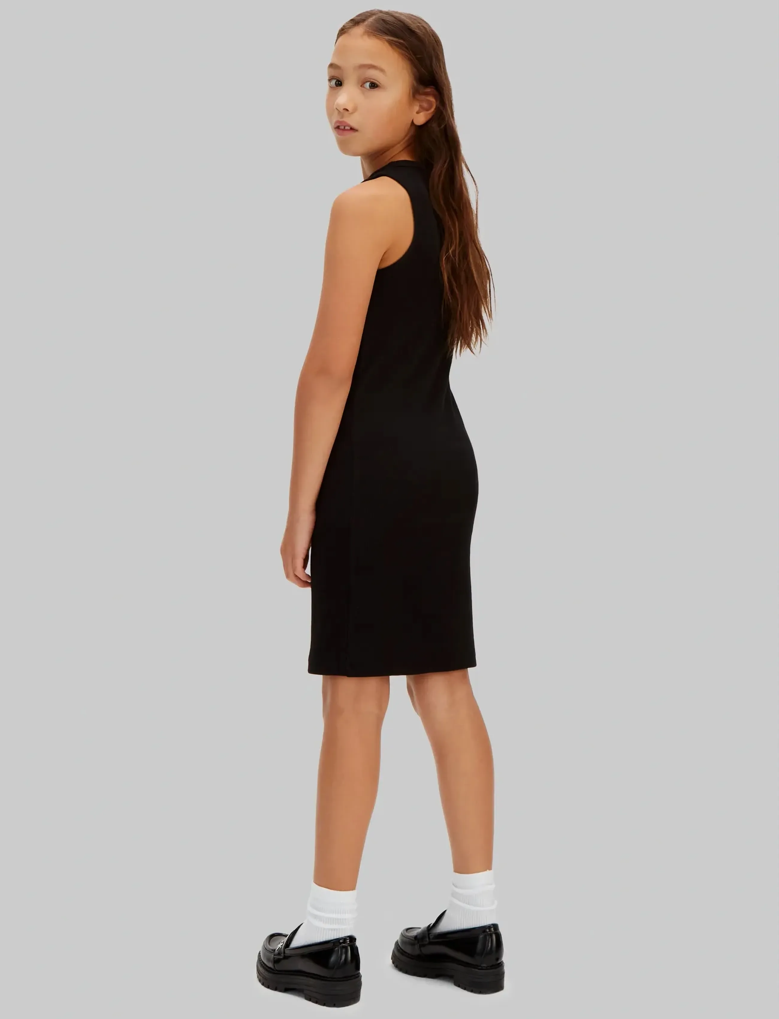Calvin Klein - RIB SLEEVELESS DRESS - Ærmeløse hverdagskjoler - ck black - 3