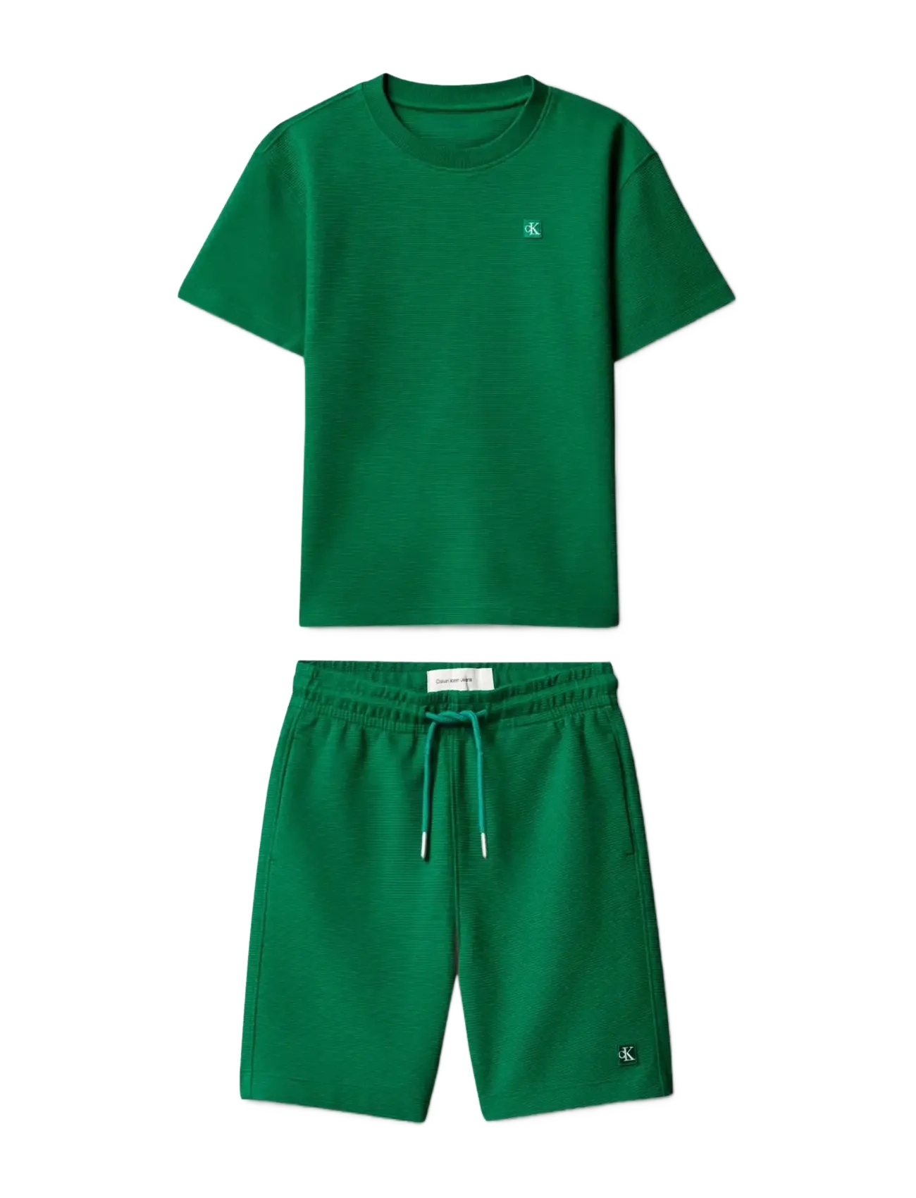 Calvin Klein - OTTOMAN T-SHIRT/SHORTS SET - sæt med kortærmet t-shirt - lush meadow 18-5845 tcx - 1