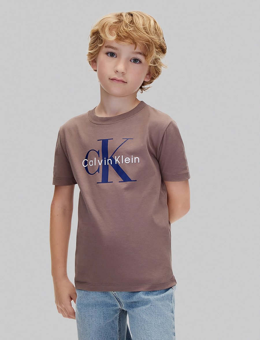 Calvin Klein - CK MONOLOGO SS T-SHIRT - lühikeste varrukatega t-särgid - iron - 3