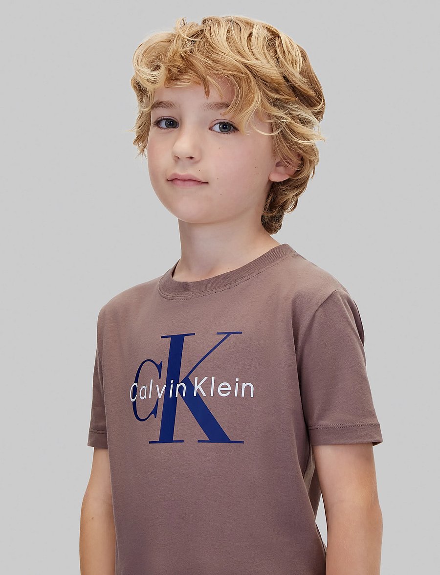 Calvin Klein - CK MONOLOGO SS T-SHIRT - lühikeste varrukatega t-särgid - iron - 4