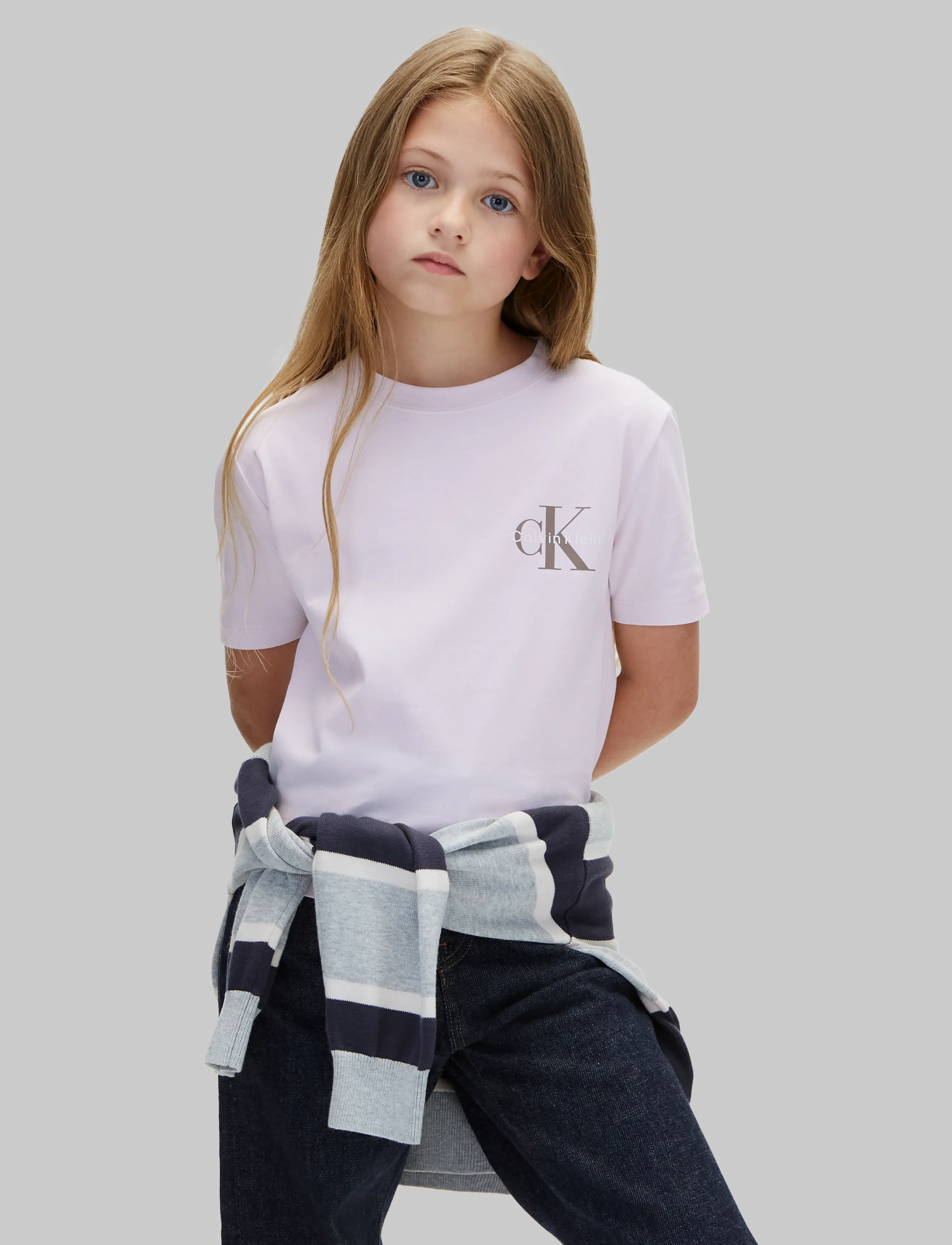 Calvin Klein - SMALL CHEST MONOLOGO SS T-SHIRT - kurzärmelige - orchid ice - 5