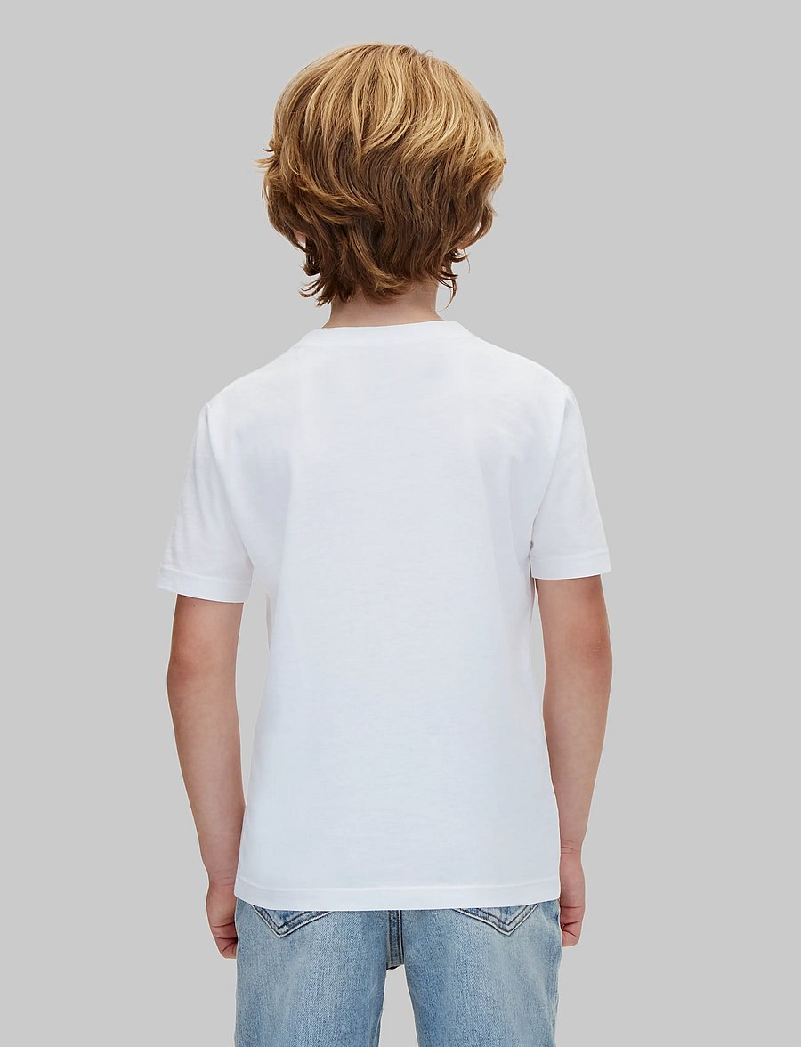 Calvin Klein - SMALL CHEST INST.LOGO SS T-SHIRT - kortärmade t-shirts - bright white - 2