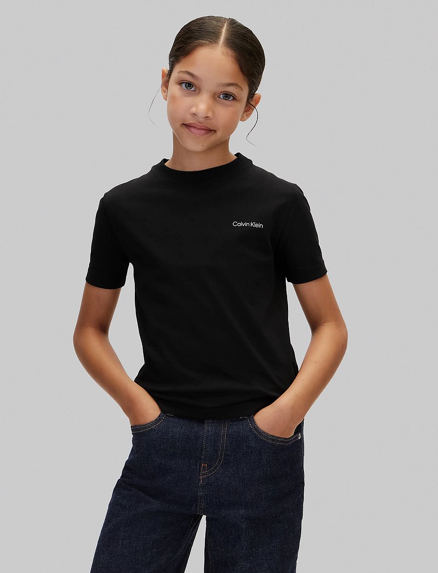 Calvin Klein - SMALL CHEST INST.LOGO SS T-SHIRT - kortärmade t-shirts - pvh black - 3