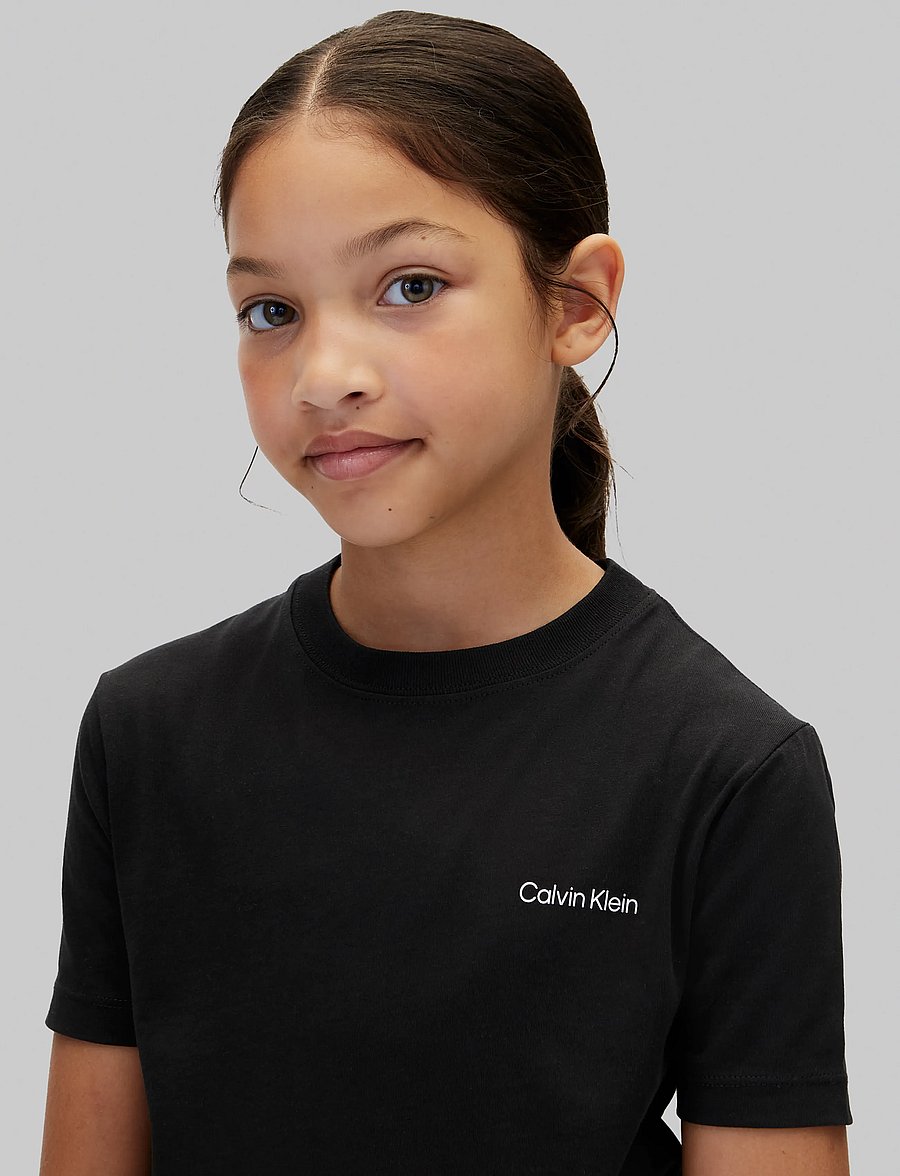 Calvin Klein - SMALL CHEST INST.LOGO SS T-SHIRT - kortärmade t-shirts - pvh black - 4