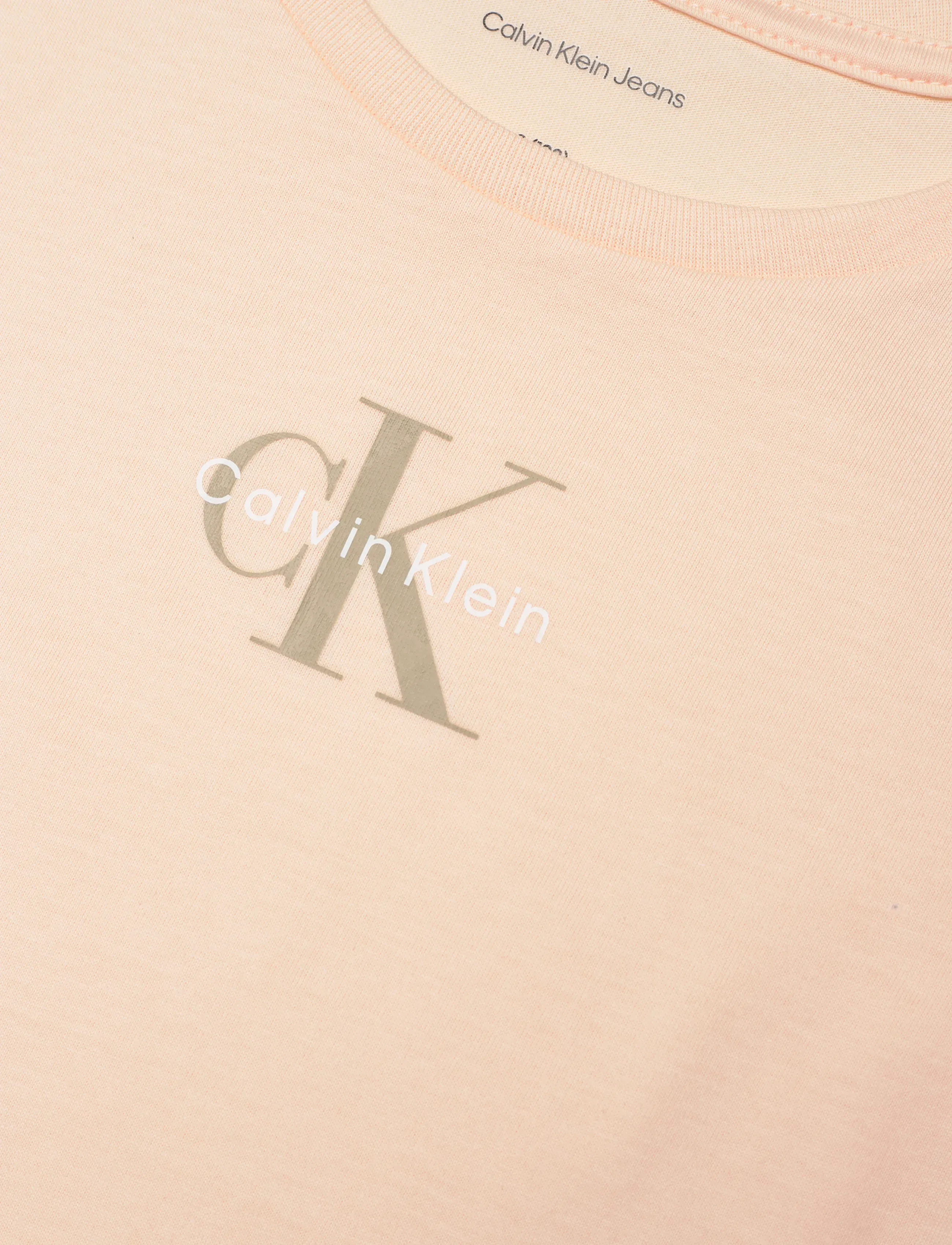 Calvin Klein - 2-PACK SLIM MONOLOGO T-SHIRT - kortærmede t-shirts - palepeach brightwhite - 1