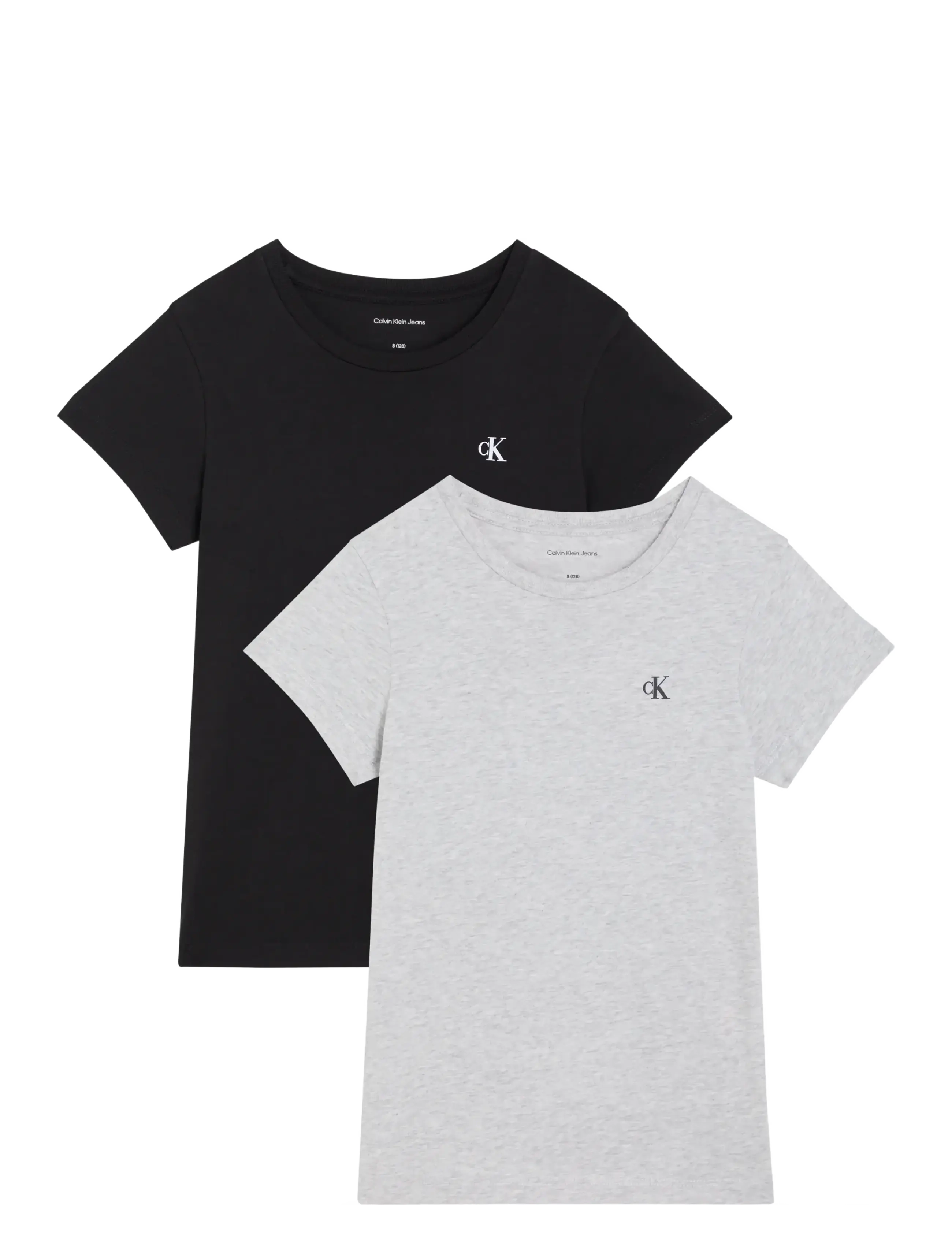 Calvin Klein 2 PACK  SLIM T-SHIRT - Back to school - PVHBLACK BRIGHTWHITE / black