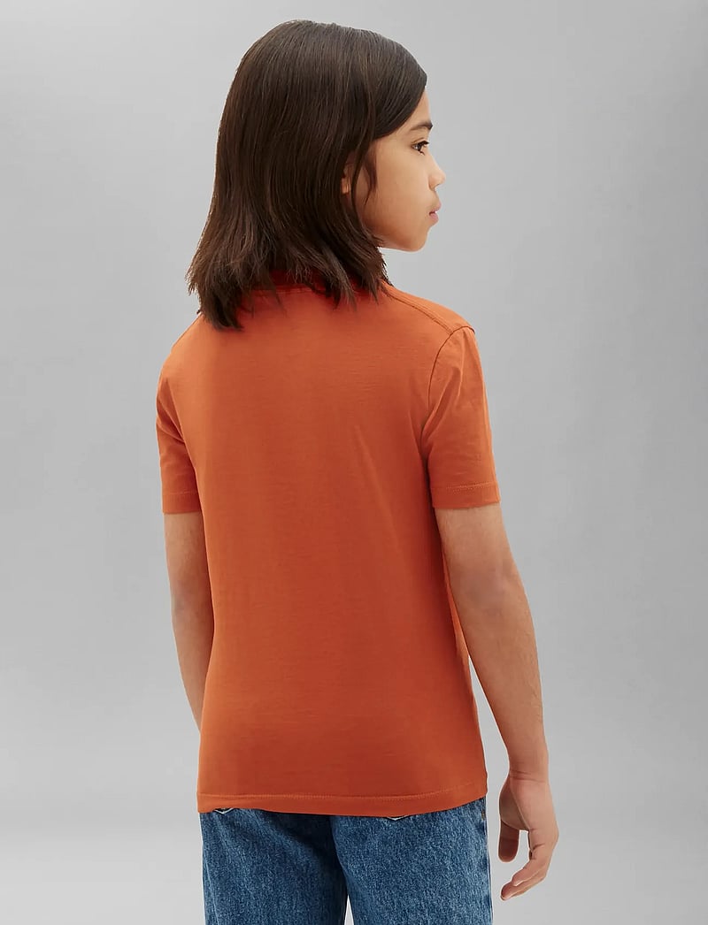 Calvin Klein - CALVIN SMALL CHEST PRINT TEE SS - kurzärmelige - orange balloon - 3