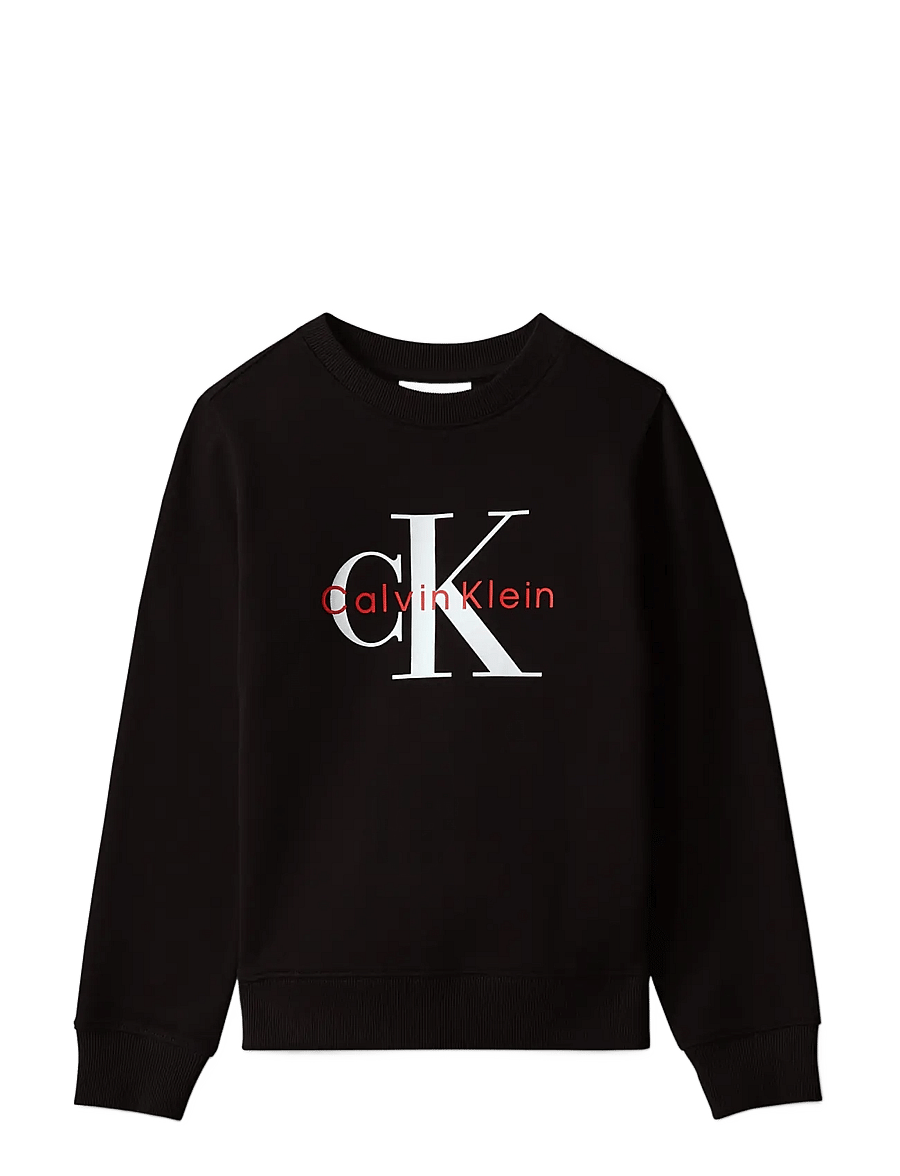 Calvin Klein - CK MONOLOGO CN - sweatshirts - pvh black - 1
