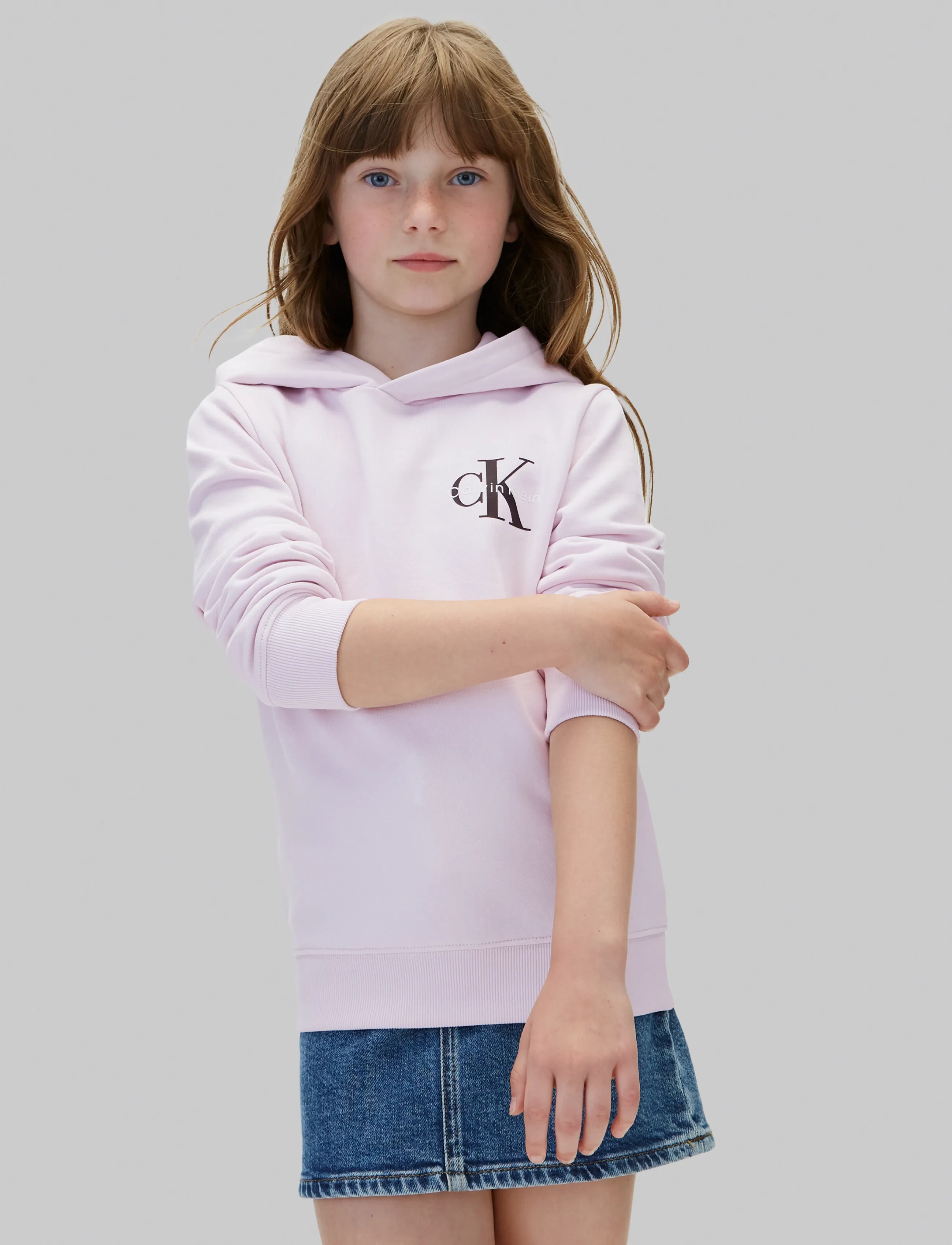 Calvin Klein SMALL CHEST MONOLOGO HOODIE - Hættetrøjer - ORCHID ICE / purple