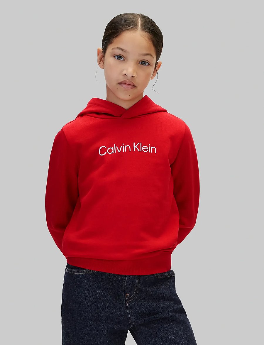 Calvin Klein - INST. LOGO REG. TERRY HOODIE - hoodies - goji berry - 0