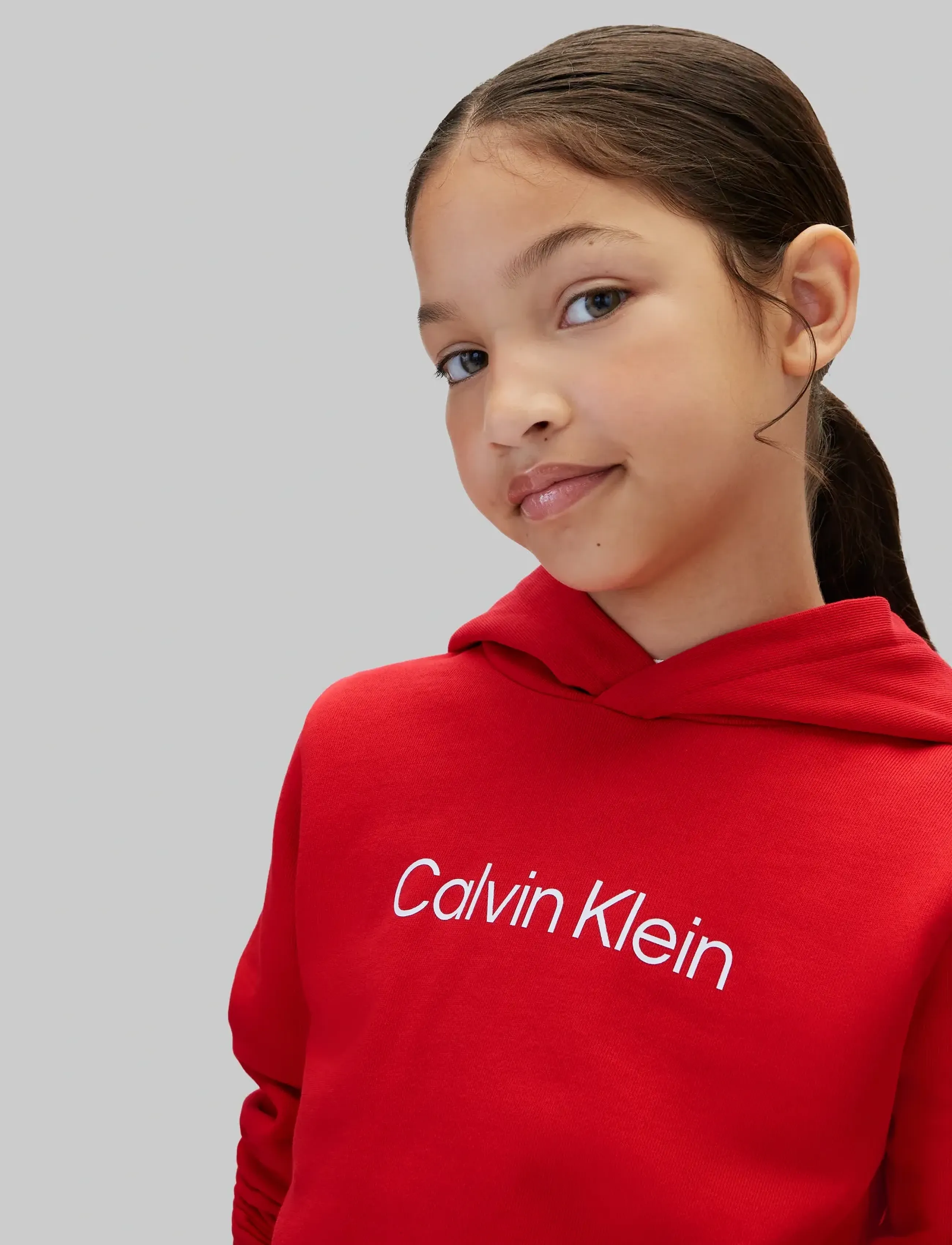 Calvin Klein - INST. LOGO REG. TERRY HOODIE - sügisesed riided - goji berry - 4