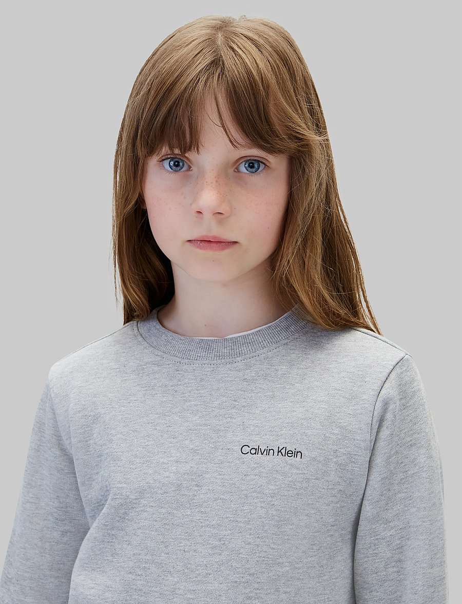 Calvin Klein - SMALL CHEST INST. LOGO REG CN - sweatshirts - medium grey heather - 4