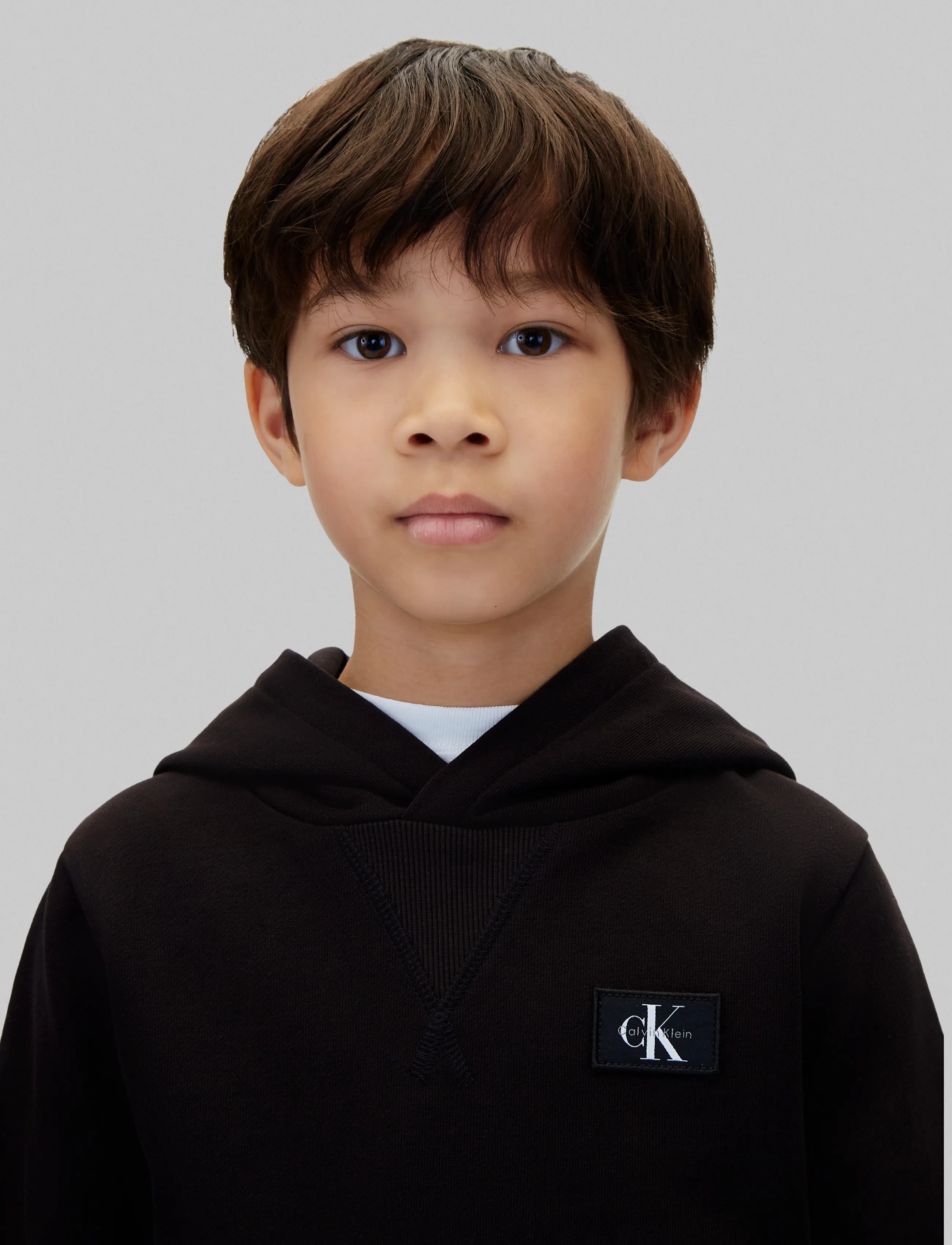 Calvin Klein - TERRY CK WOVEN LABEL HOODIE - pvh black - 4