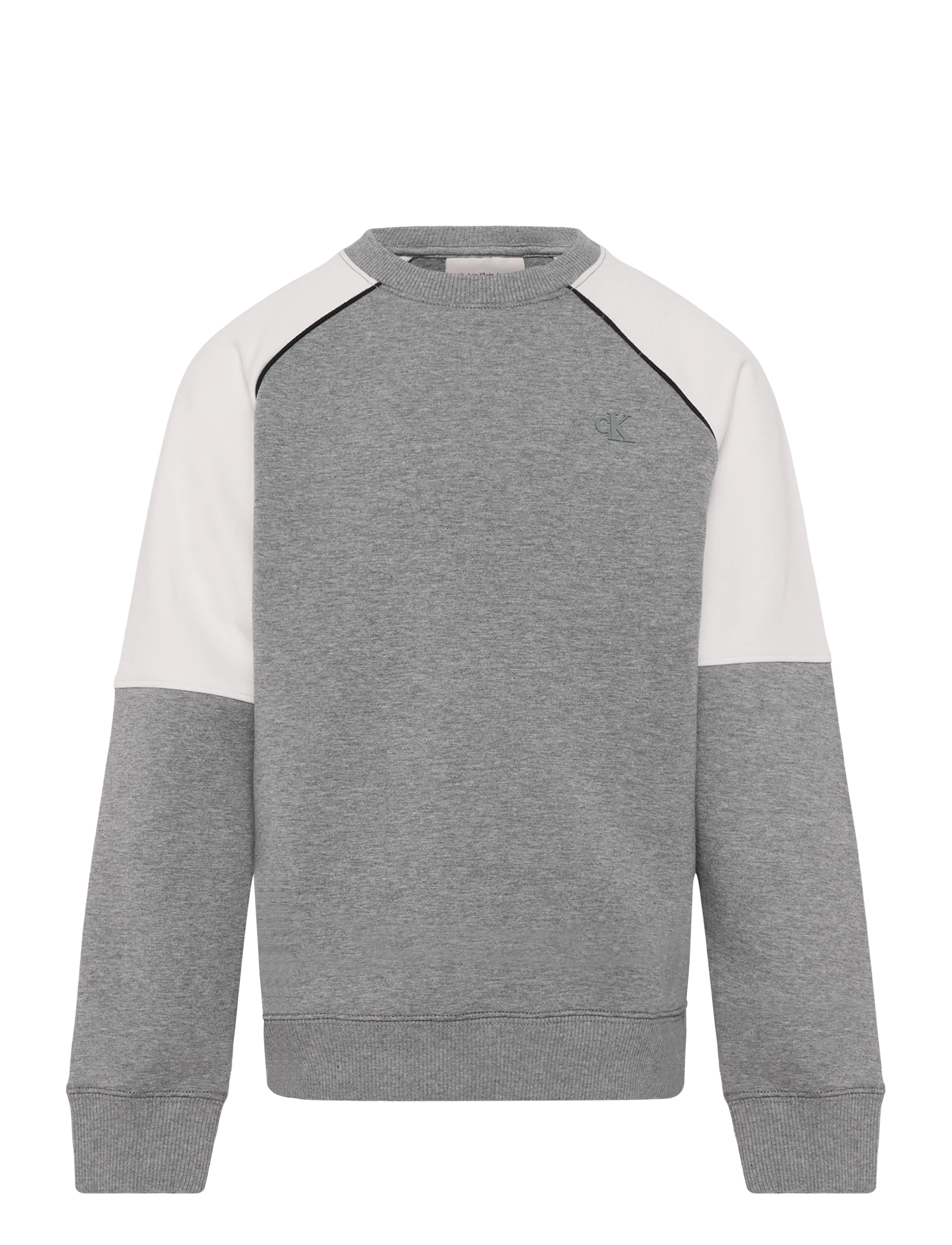 Calvin Klein COLORBLOCK RELAXED CN - Tøj - MEDIUM GREY HEATHER / grey
