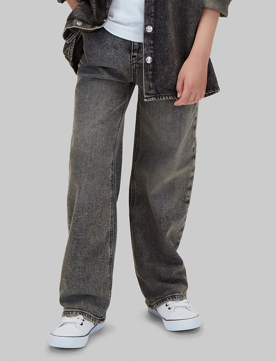 Calvin Klein - SKATER ONYX BLACK - hosen mit weitem bein - onyx black - 3