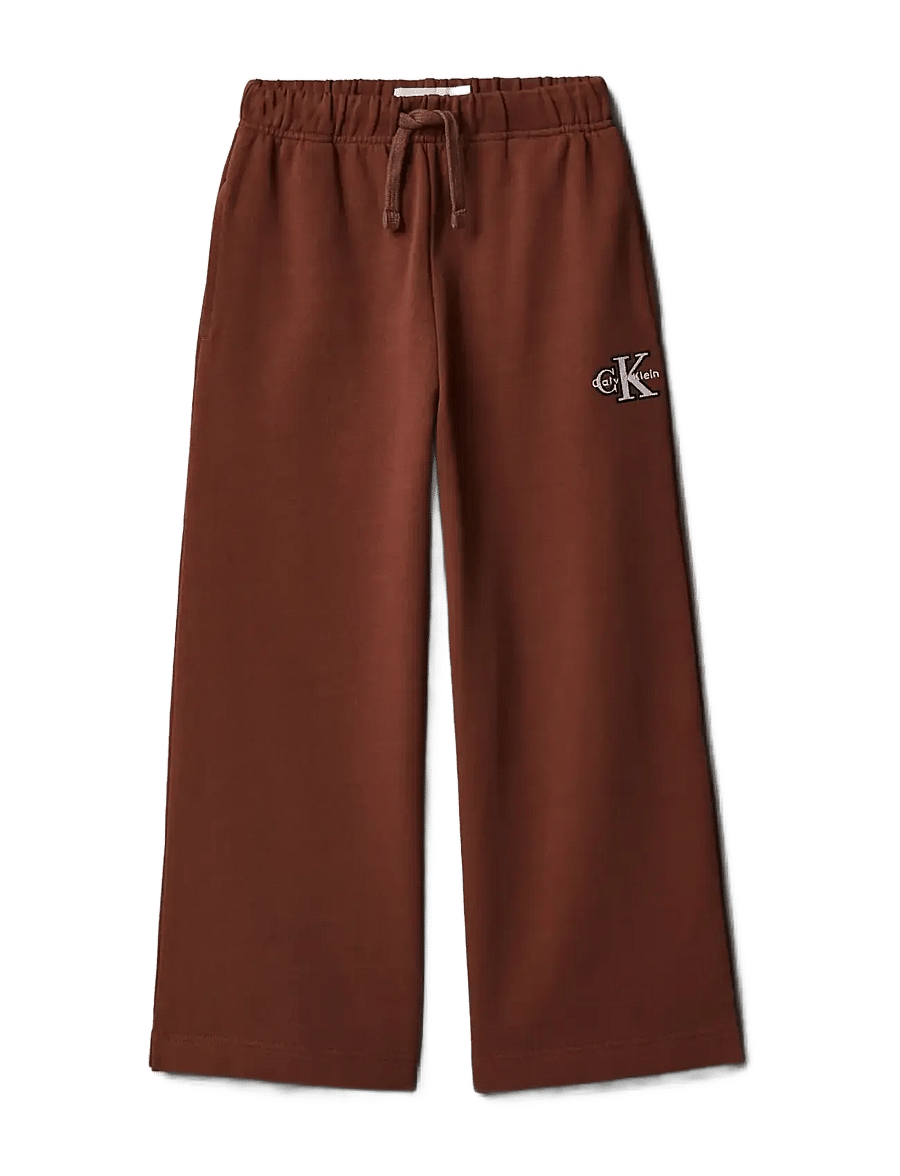 Calvin Klein - MONOLOGO WIDE LEG SWEATPANT - jogginghosen - rocky road - 1